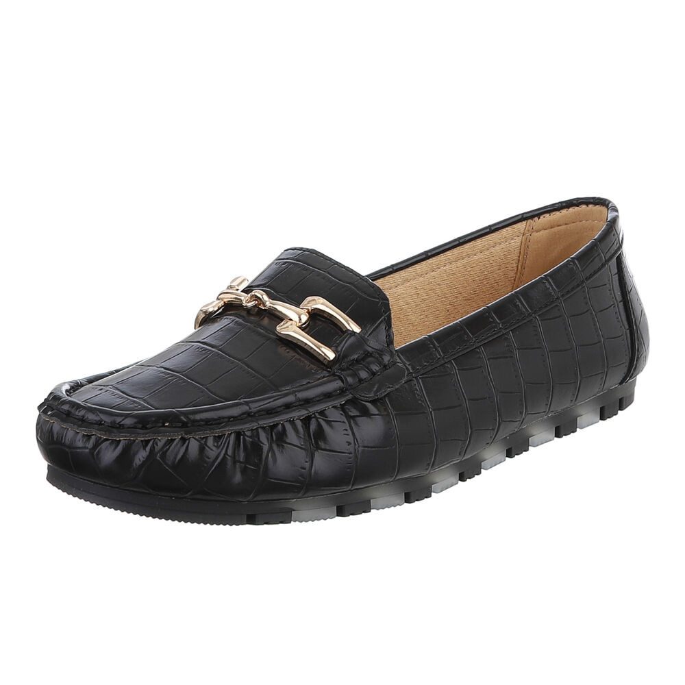 Ital-Design Elegante Mokassins mit Schnalle für Damen - Komfortabel & Stilv günstig online kaufen