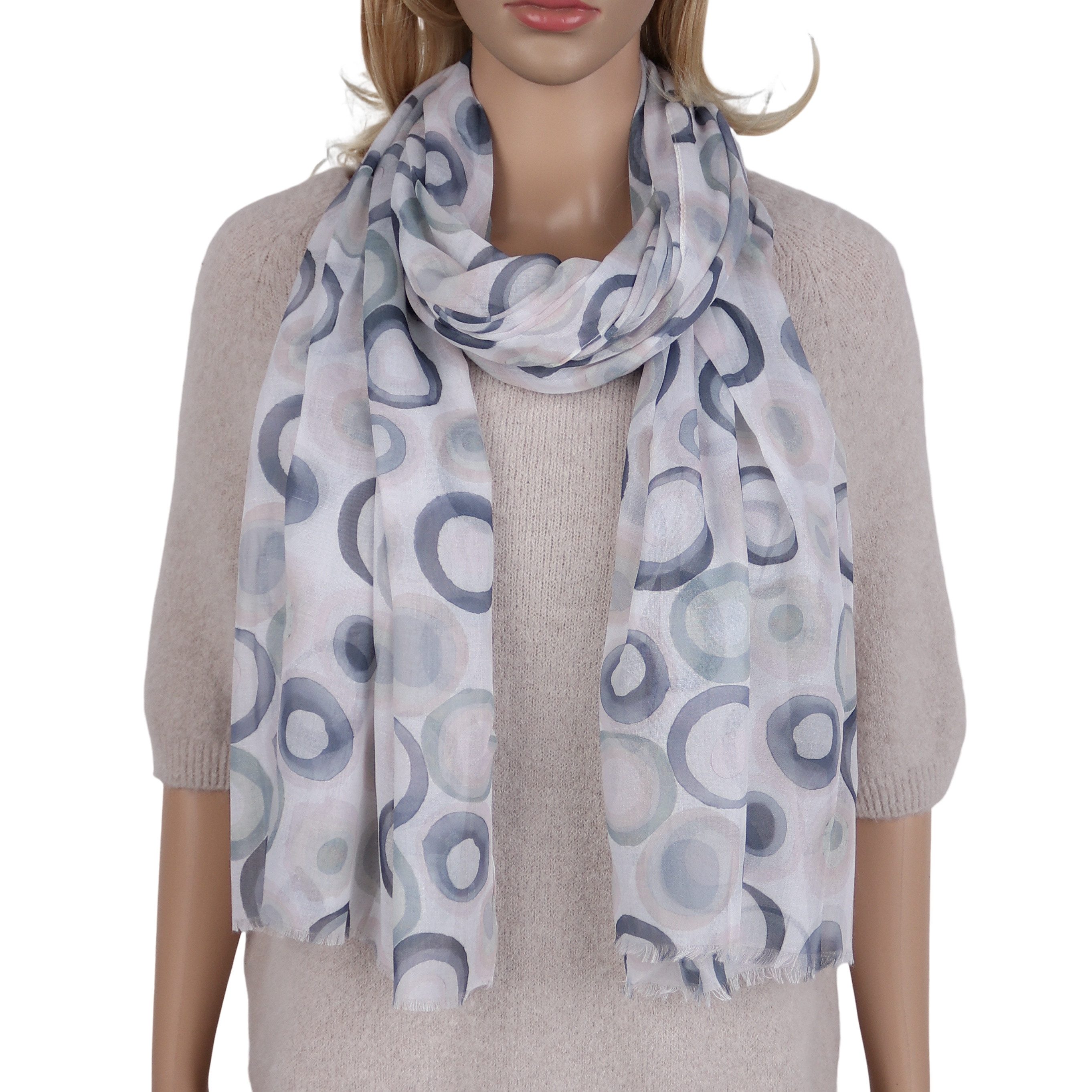 MIRROSI Modeschal Weicher & Leicht Großes Schal, ca.80x180cm, Schönes Muster, (aus 70% Viskose, Atemberaubende Designs), Damen Halstuch Stola ideal für Frühling, Sommer und Herbst