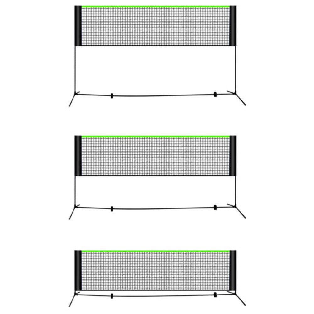 Trizand Volleyballnetz Verstellbares Sportnetz Volleyball (Spar-Set, 1-St., einfache Montage), Höhenverstellung von 93 bis 255 cm ermöglicht Volleyball, Badminton