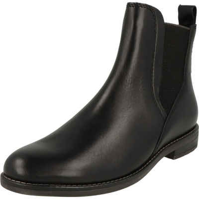 MARCO TOZZI 2-25366-41 Damen Schuhe Leder Chelsea Stiefelette 001 Black Chelseaboots