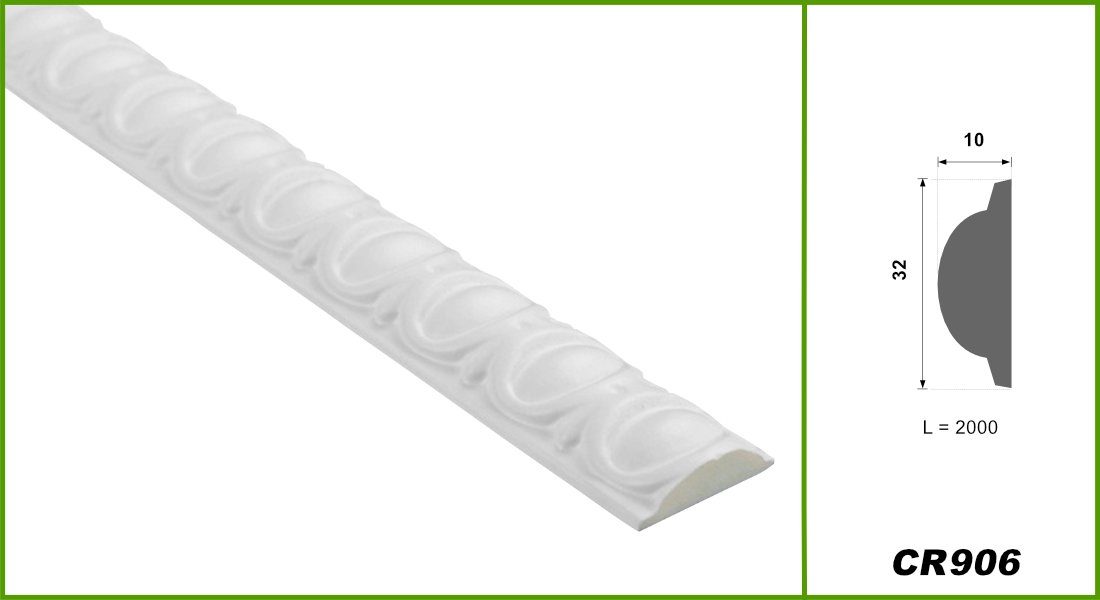 Hexim Stuckleiste CR906, 10 Meter / günstig online kaufen
