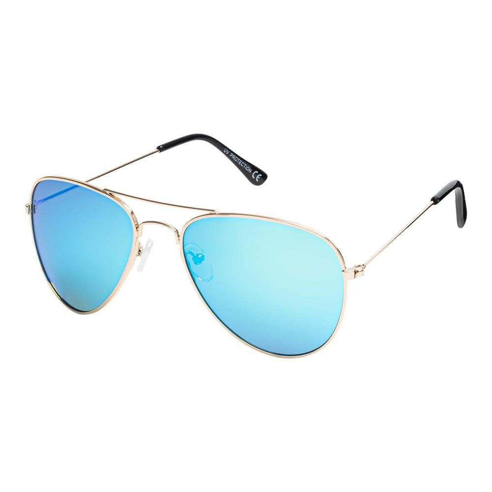 BEZLIT Eyewear Pilotenbrille Jungen Mädchen Kinder Sonnenbrille Blau-Gold polarisierten Designer mit Linsen (1-St)