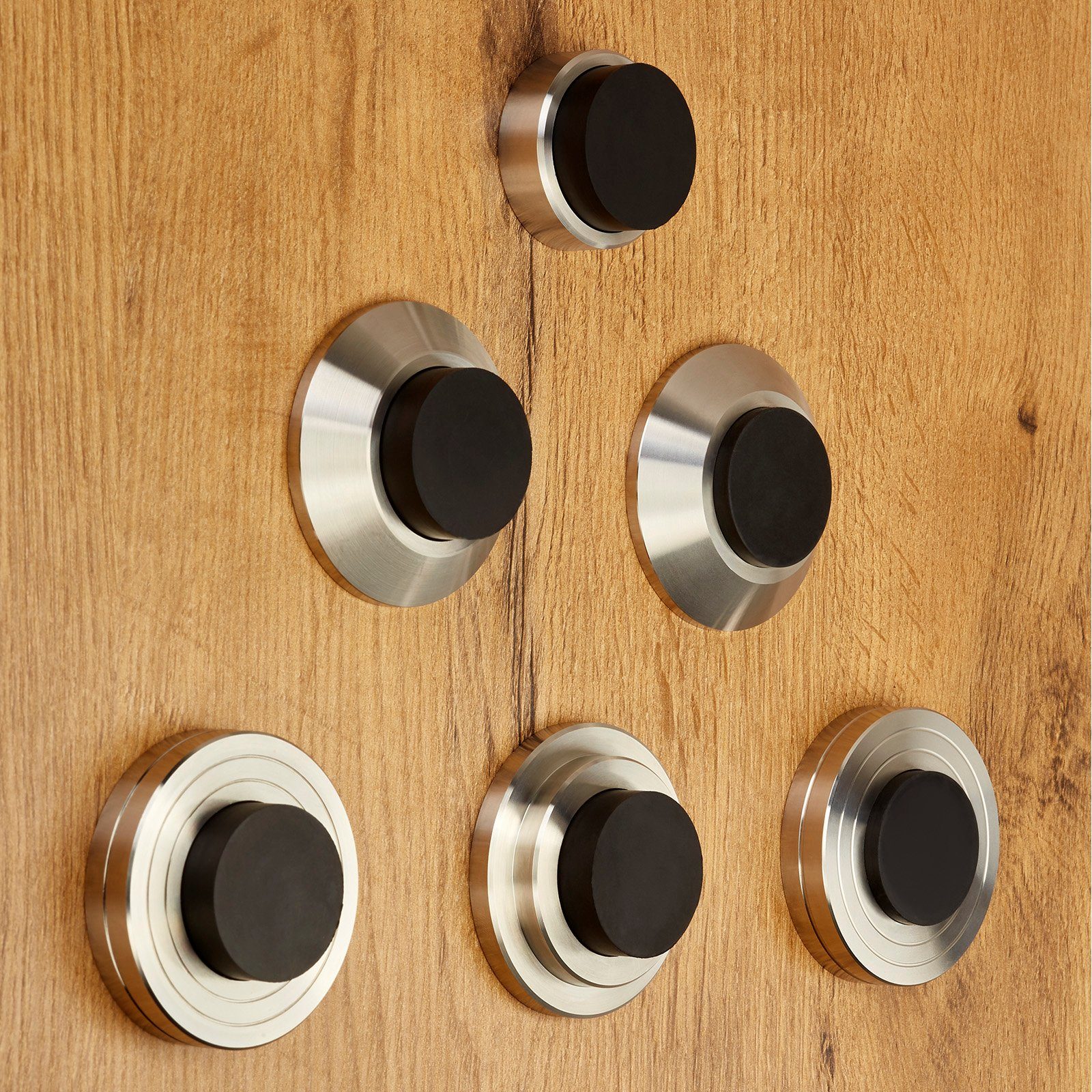 SO-TECH® Wandtürstopper Türstopper Edelstahl Ø 40 - 60 mm - verschiedene Varianten (1 St)