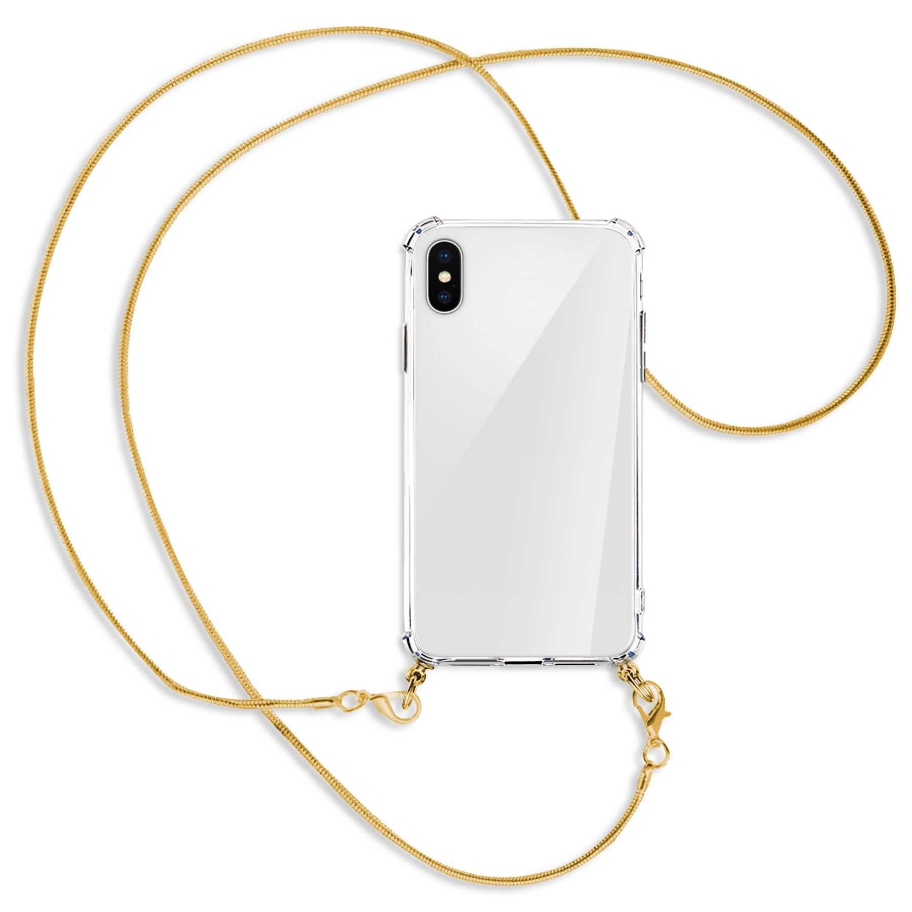 mtb more energy Handykette für Apple iPhone X / XS / 10 [NC-016-MK], Umhängehülle mit Metallkette [NC-016-MK]
