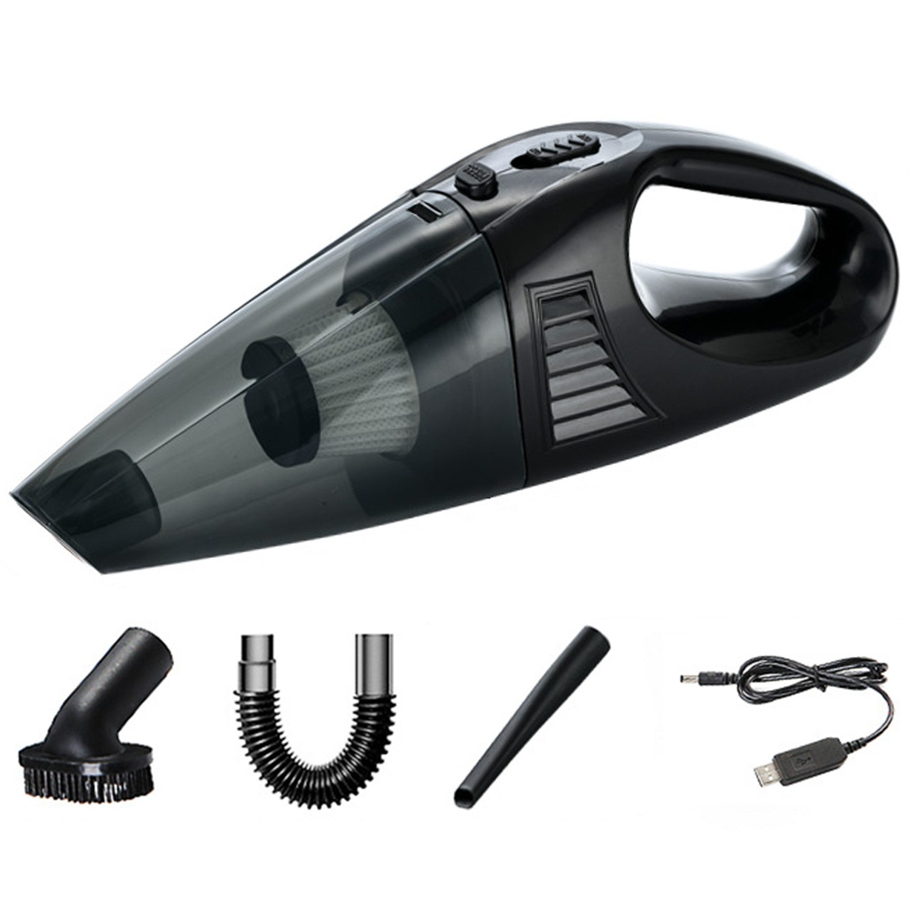 Senmudi Akku-Handstaubsauger 3-in-1 Ручные пылесосы, 6000PA Auto Пылесосы Stark, 120 W, Beutellos mit HEPA-Filter, Kabellos Mini Пылесосы für Auto,Küche,Sofa,Reinigung Haus&Tierhaar