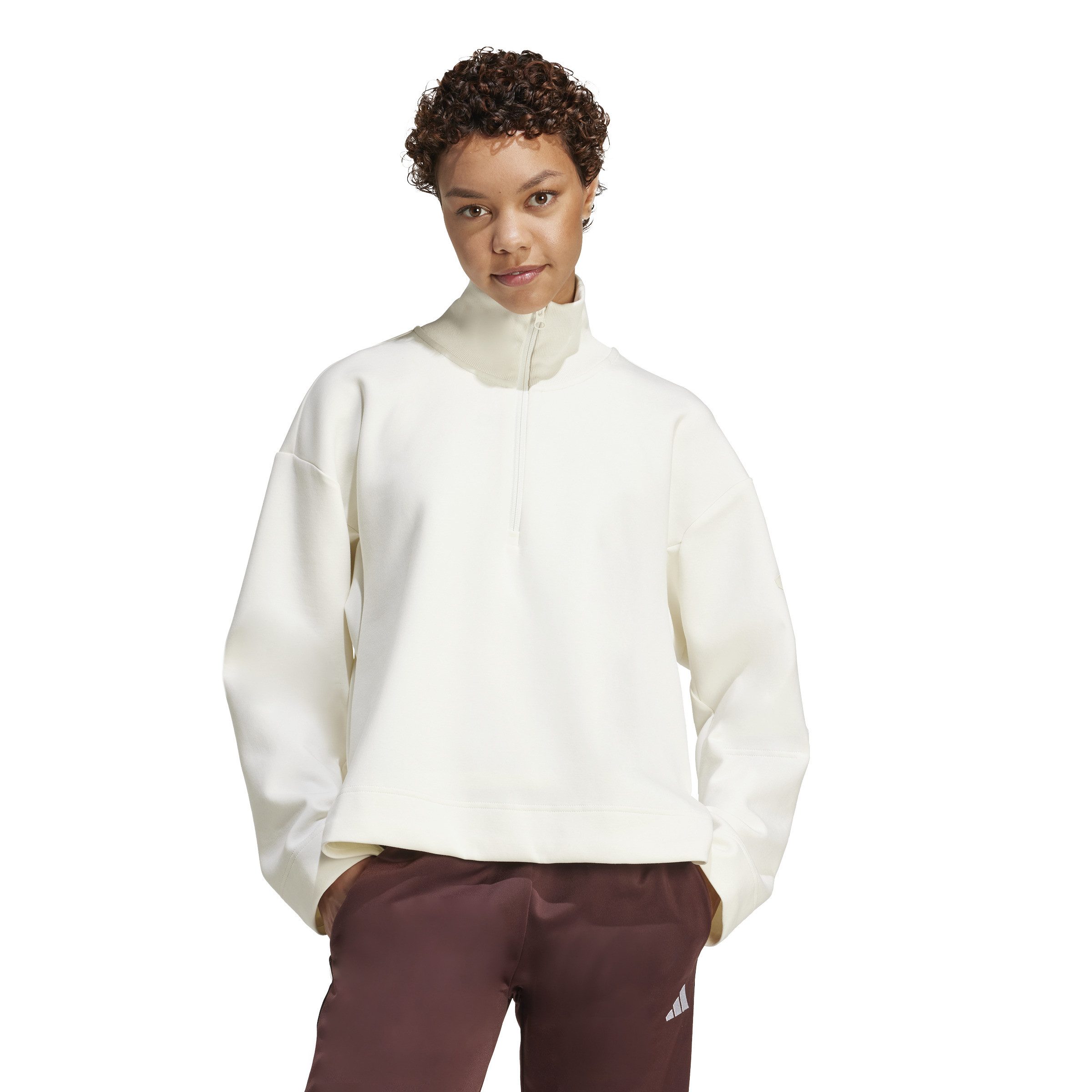adidas Sportswear Sweatshirt W ALL SZN SL QZ OWHITE günstig online kaufen