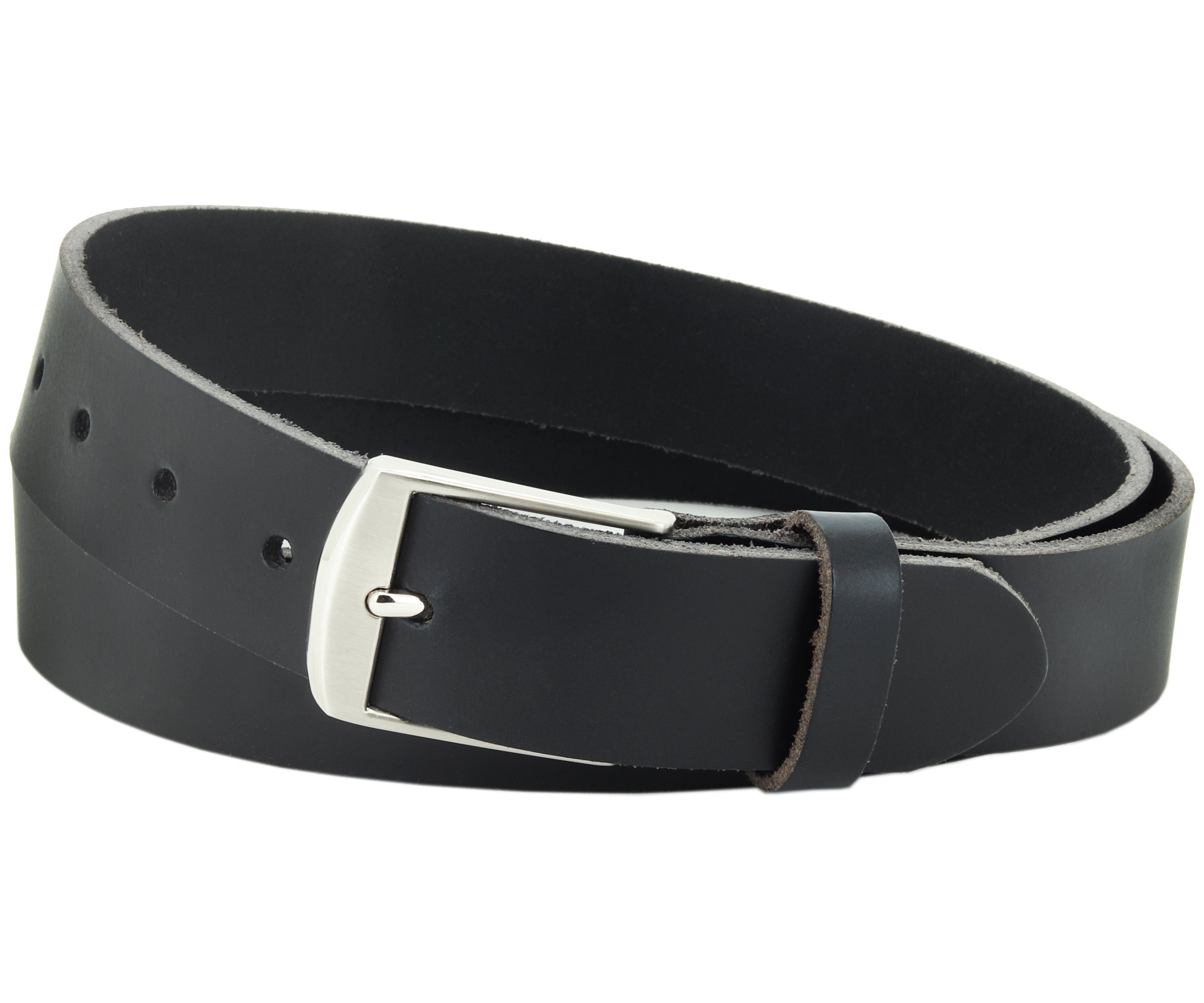 Ledergürtel OM49-PL-Schwarz