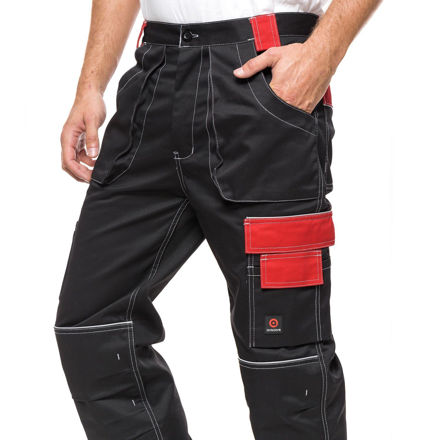 Avacore Arbeitshose Helios Zwei- & Dreifachnähte; Wasserdichte Cordura-Verstärkung