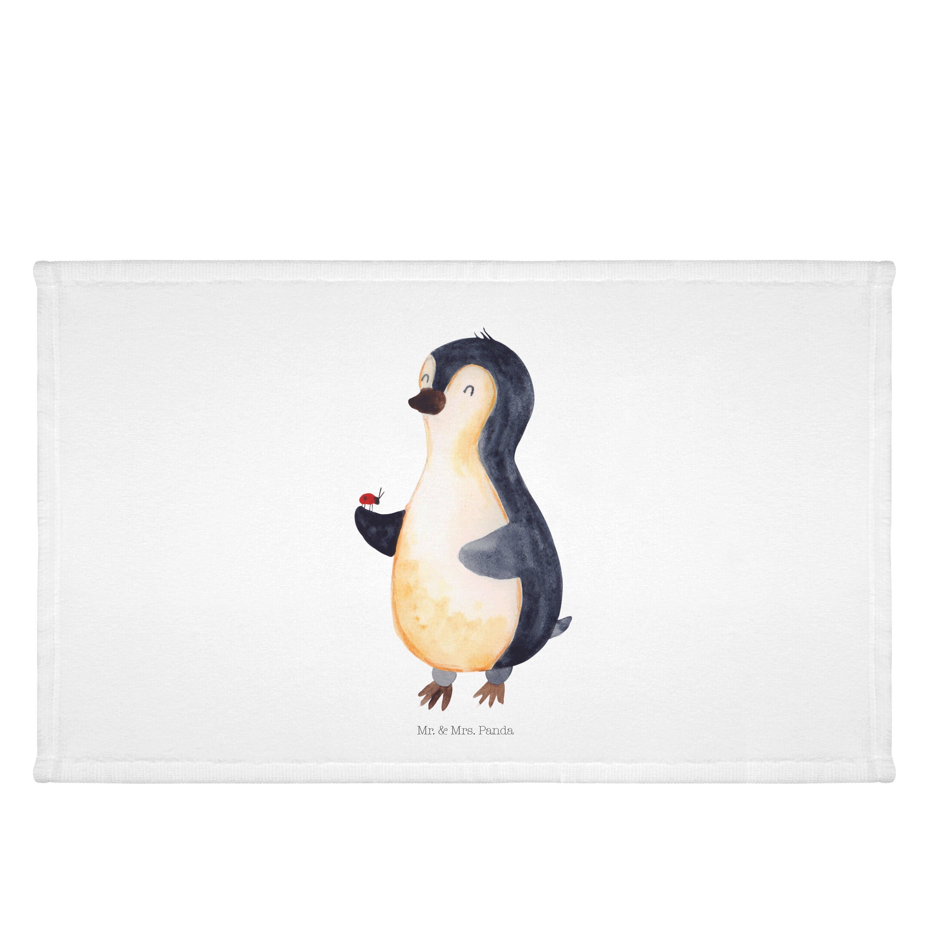 Mr. & Mrs. Sport Pinguin Wunder, (1-St) - Marienkäfer Geschenk, Handtuch, - Kinder, Weiß Panda Handtuch