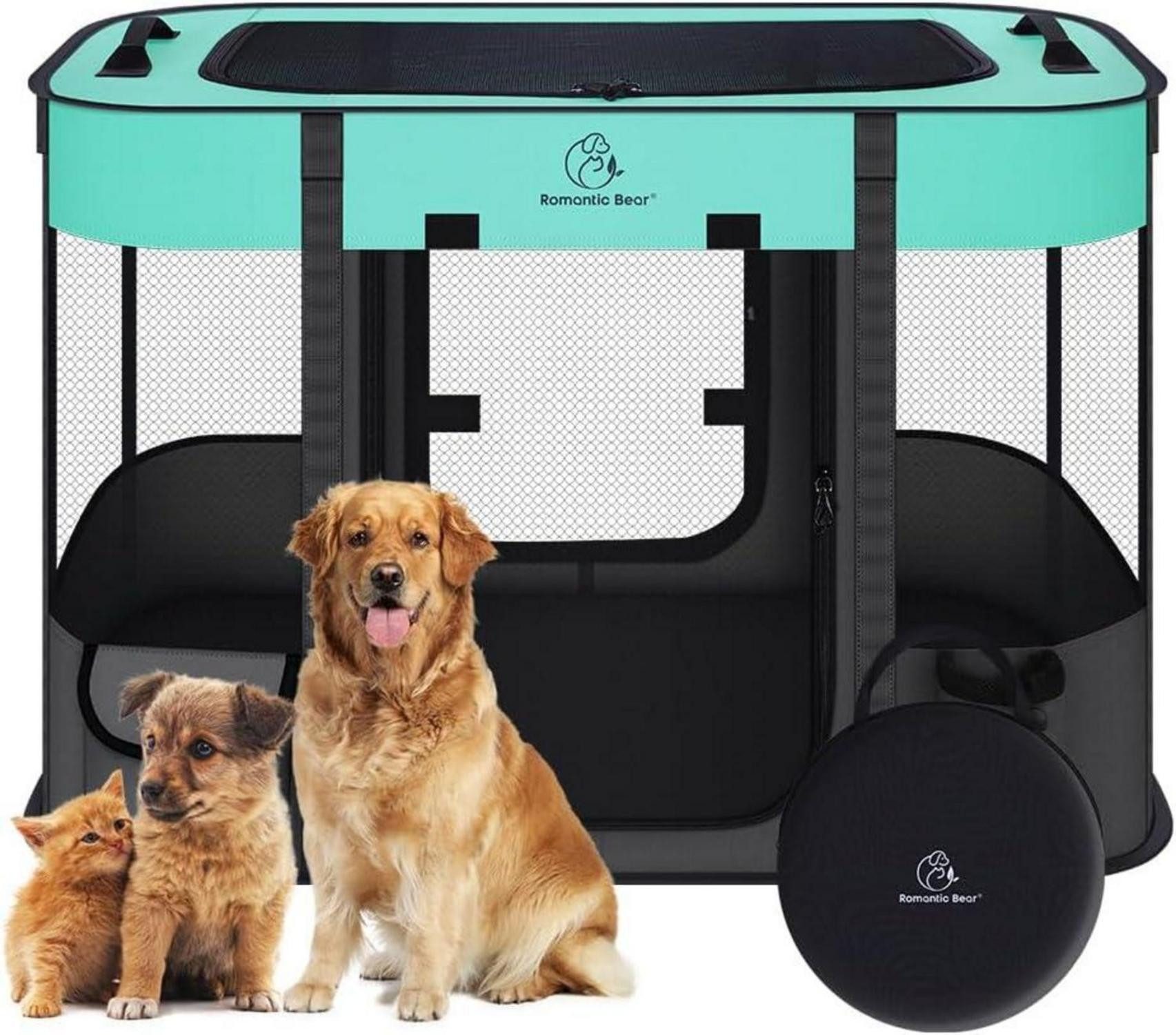 Schutzkragen Welpenauslauf Hundehütte Wasserdicht Faltbar Freigehege Transportbox