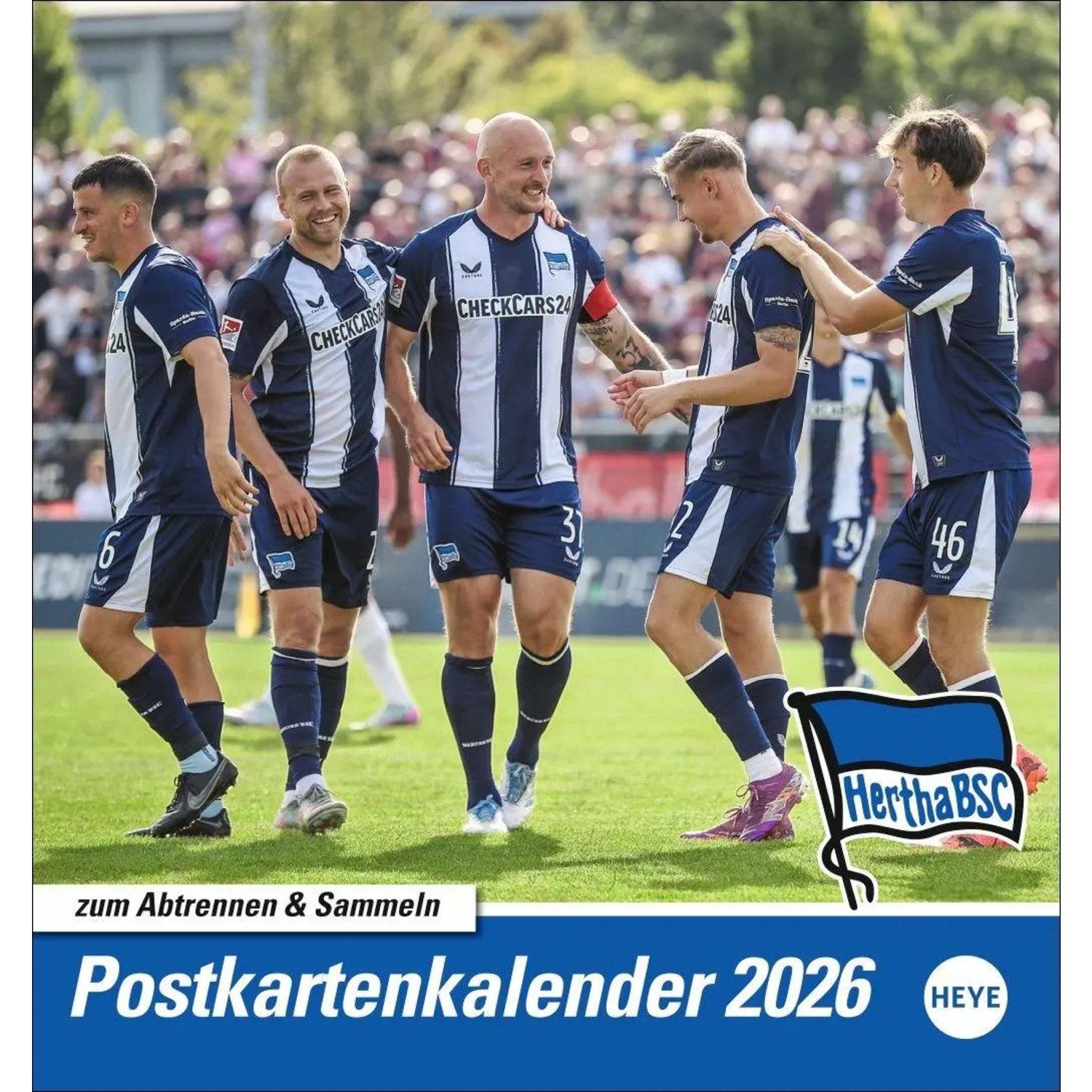 HEYE Wandkalender Hertha BSC Postkartenkalender 2026