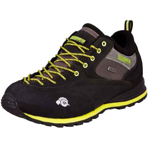 GUGGEN Mountain Trekkingschuh Wanderschuh Herren Zustiegschuh PT022 Gelb Outdoorschuh Verstärkte Schuhspitze Bergschuhe Leder, Herrenwanderschuh