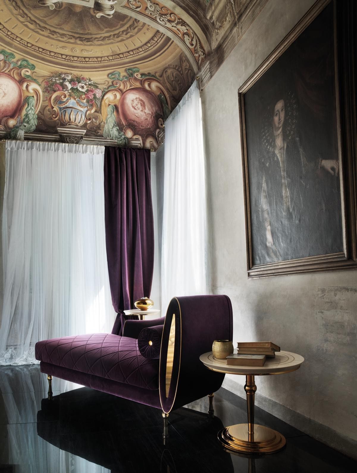 Xlmoebel Relaxliege Klassischer Barock Sessel im Rokoko Jugendstil royal, Made in Europa