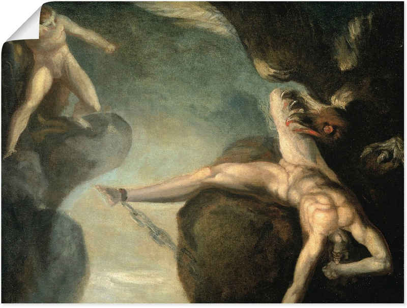 Artland Wandbild »Prometheus wird von Hercules gerettet«, Götter (1 St), in vielen Größen & Produktarten -Leinwandbild, Poster, Wandaufkleber / Wandtattoo auch für Badezimmer geeignet