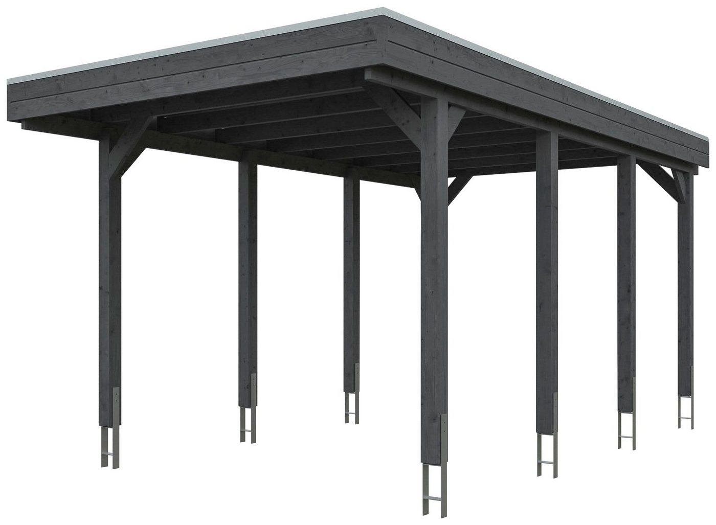 Thumbnail - Skanholz Einzelcarport Friesland, BxT: 314x555 cm, 221 cm Einfahrtshöhe