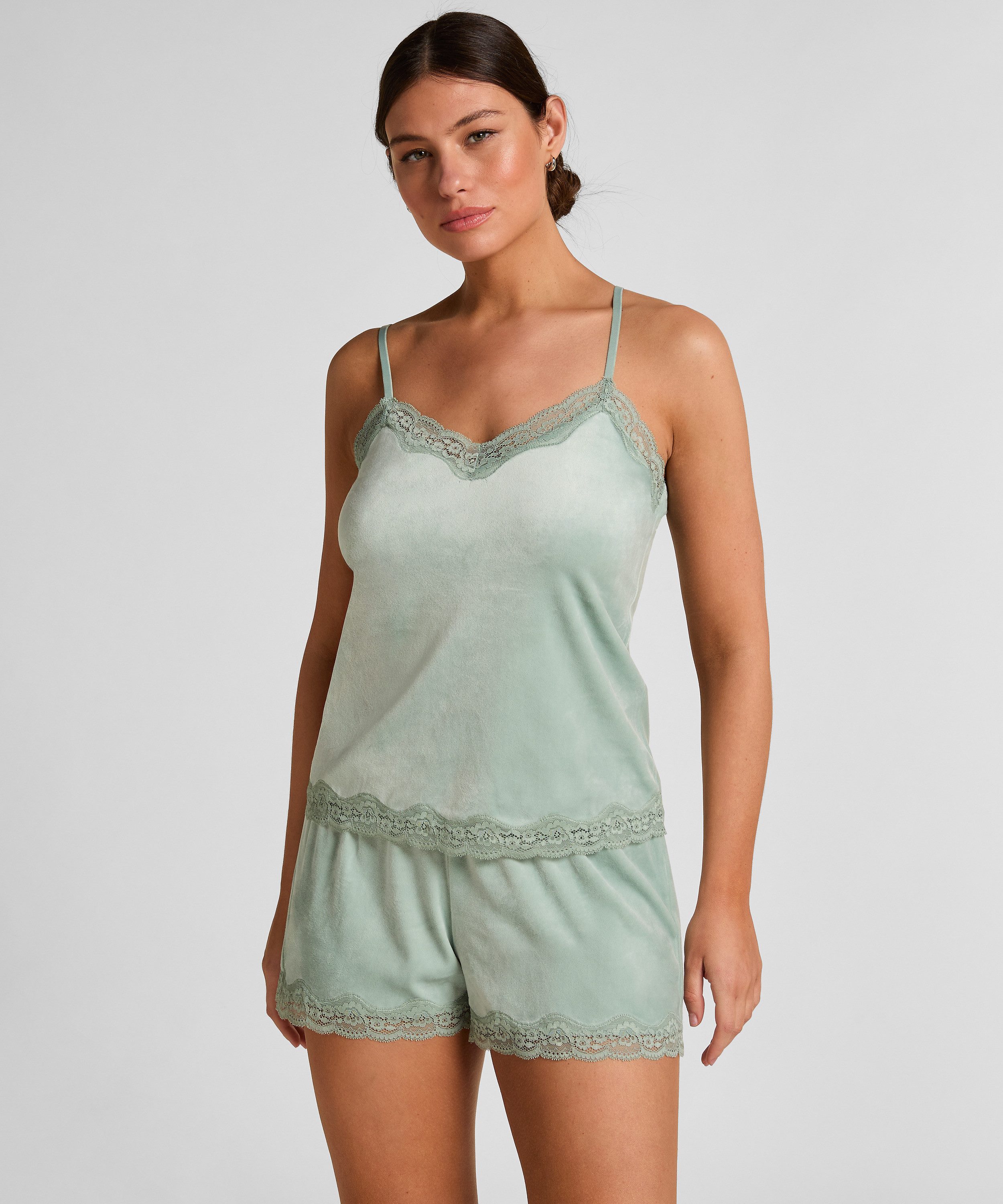 Hunkemöller Pyjama Samit-Spitzen-Short