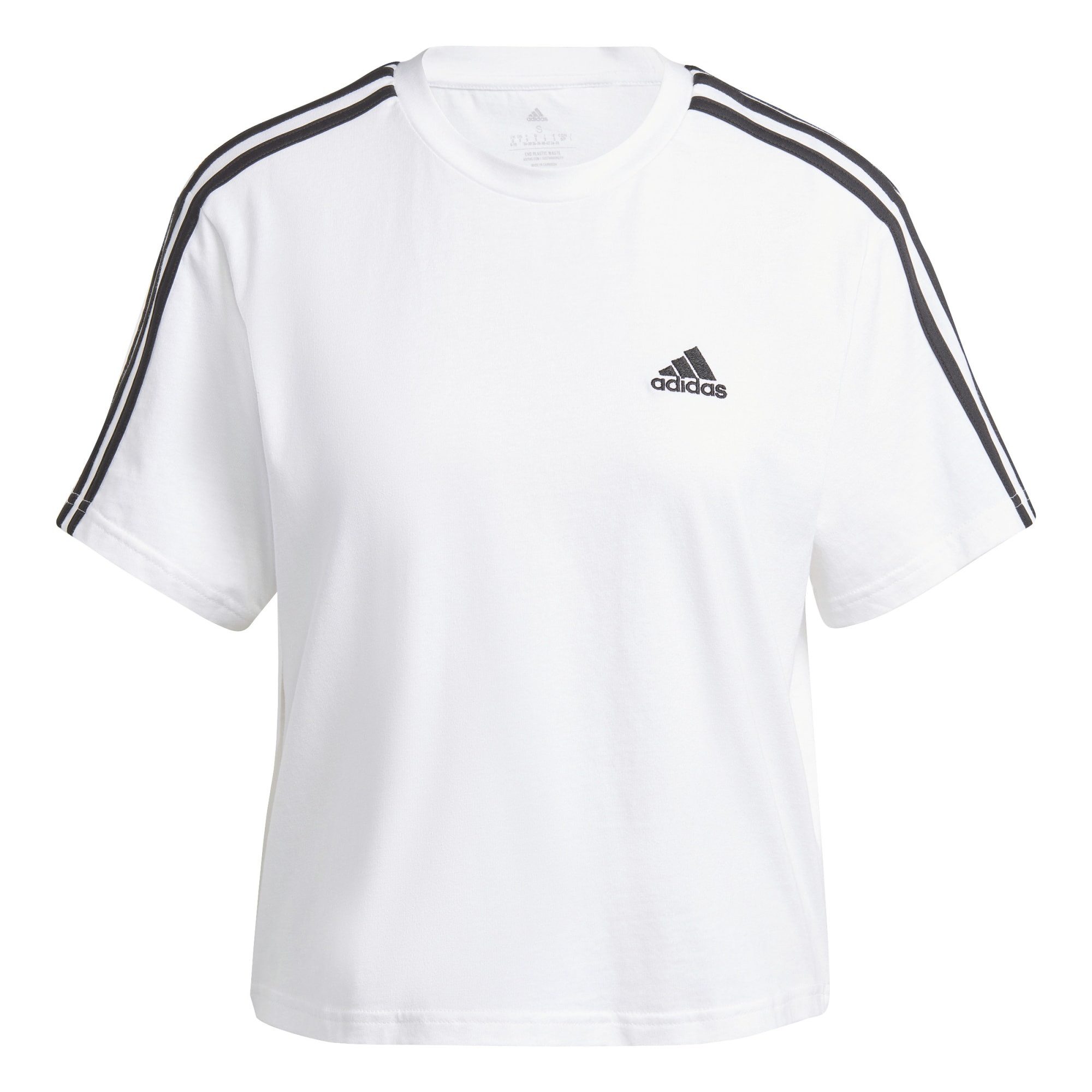 adidas Performance T-Shirt adidas Damen T-Shirt Essentials 3S Crop-Top günstig online kaufen