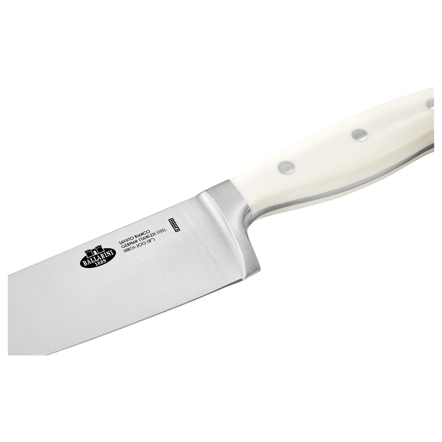 BALLARINI Kochmesser BALLARINI Savuto Kochmesser, 20 cm Elfenbein-Weiß