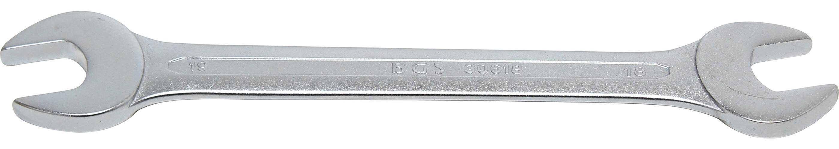 BGS technic Maulschlüssel Doppel-Maulschlüssel, SW 18 x 19 mm