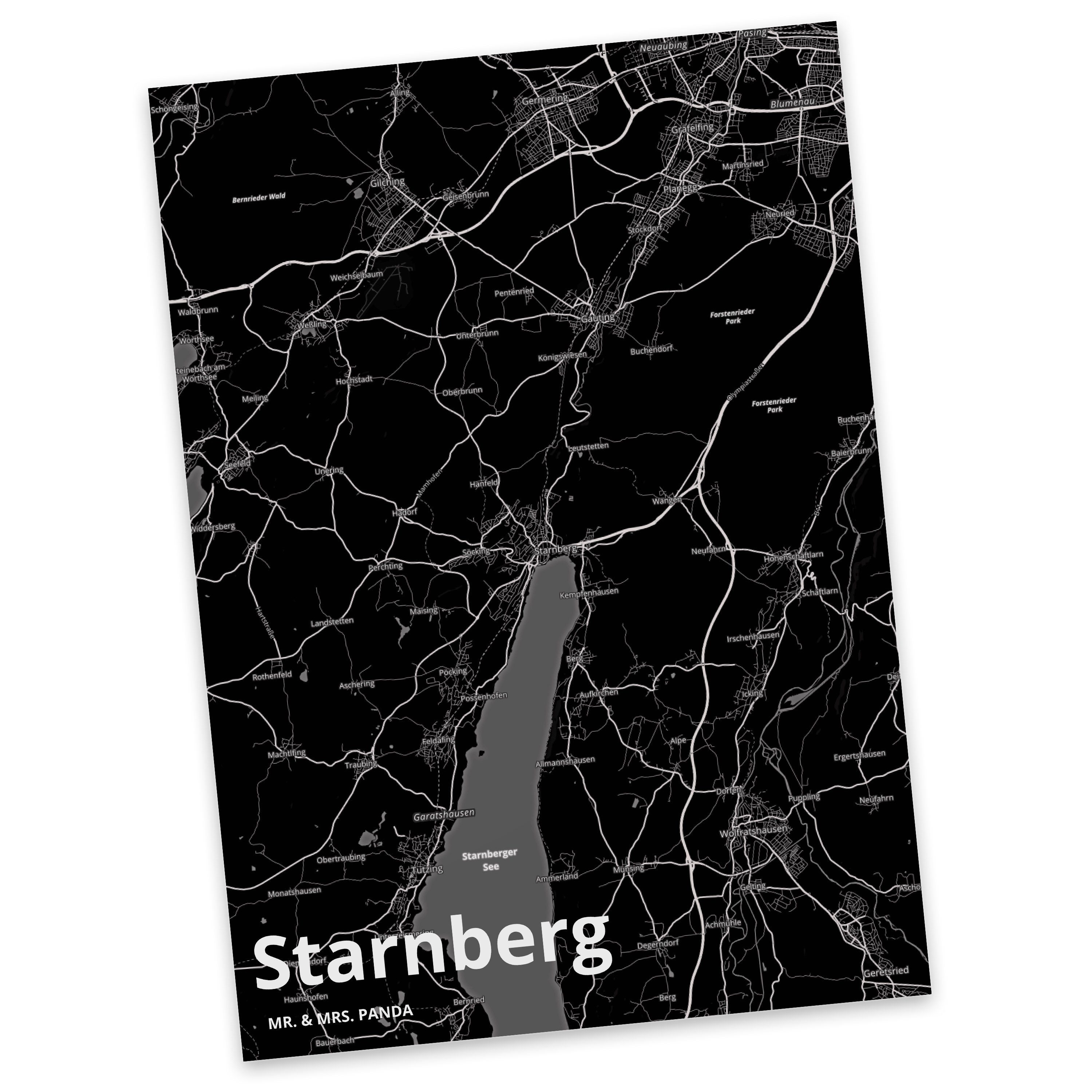 Geschenk, Geschenkkarte, Mr. Städte Starnberg & Panda Karte, - Mrs. Geburtstagskarte, Postkarte