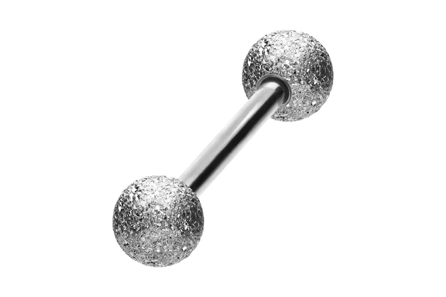 PIERCINGLINE Brustwarzenpiercing Chirurgenstahl Barbell DIAMANTOPTIK (Barbells, 1-tlg)