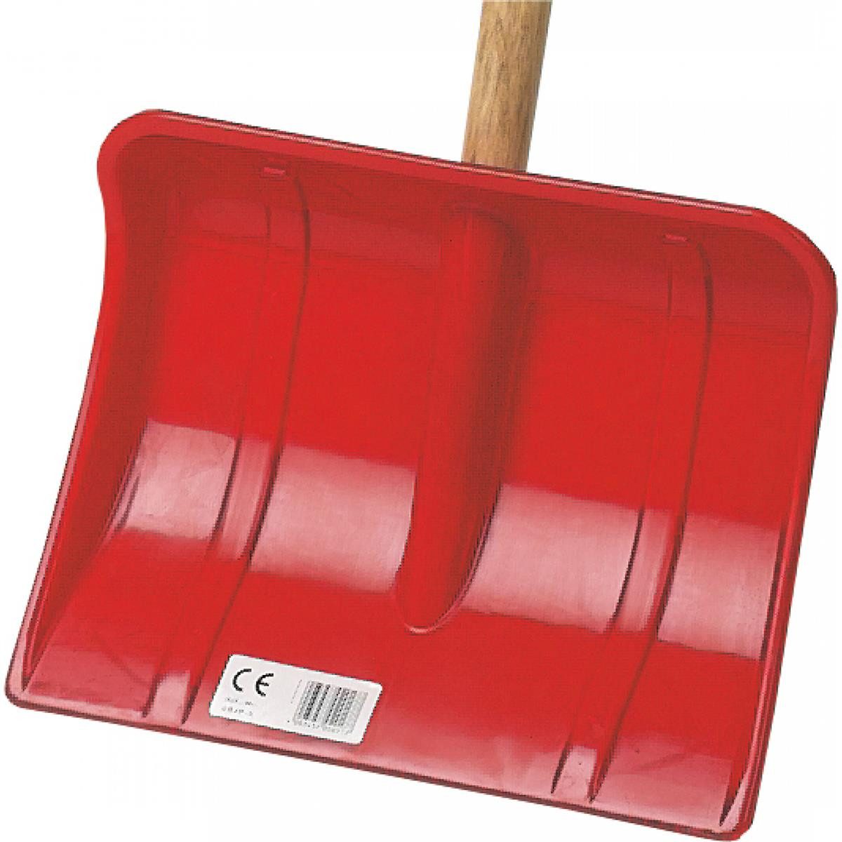 Triuso Schneeschieber Kinderschneeschieber rot Blattbreite 28 cm, 28,50 cm Arbeitsbreite, Blatt aus hochwertigem Polyäthylen-Kunststoff