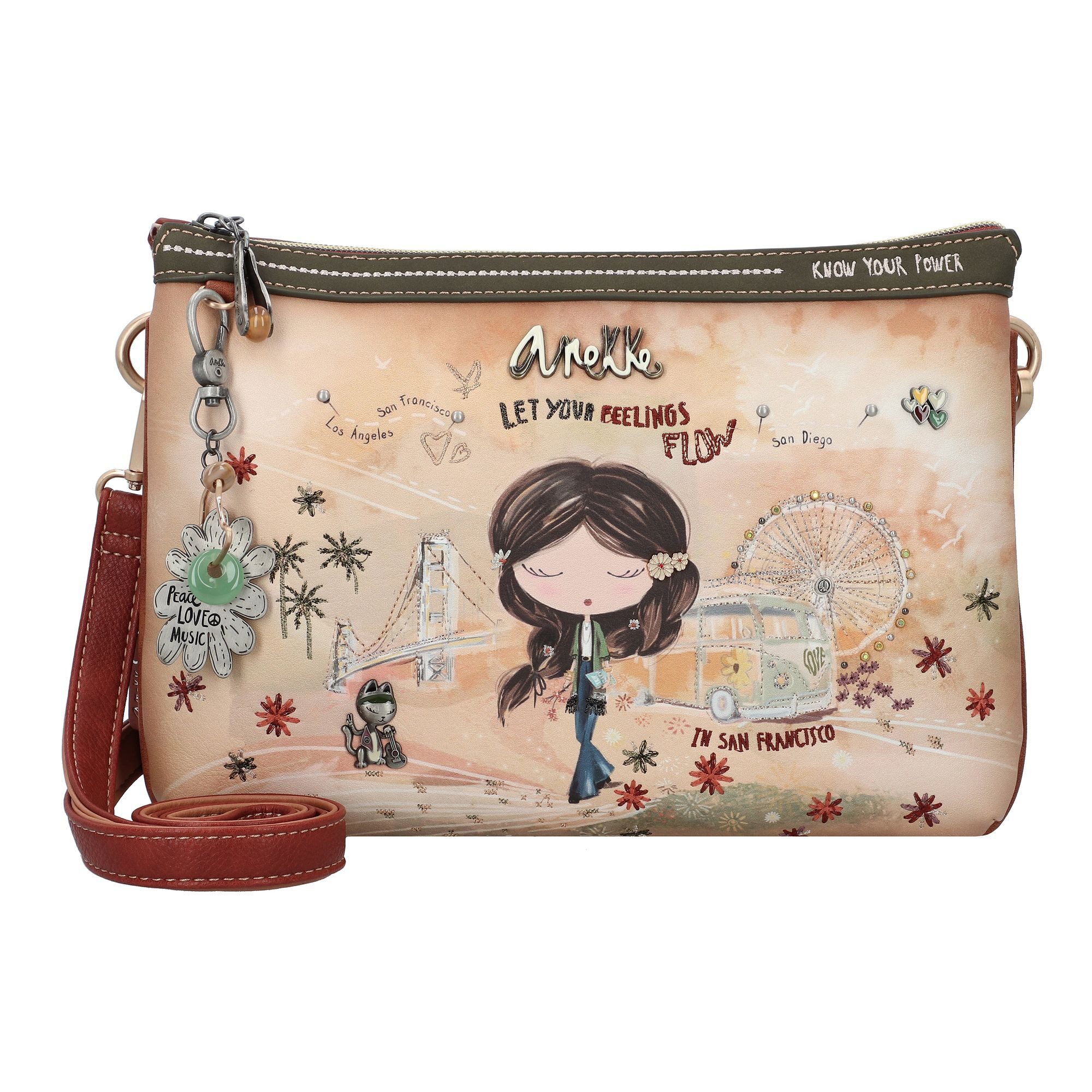 Anekke Umhängetasche Peace & Love, Polyester