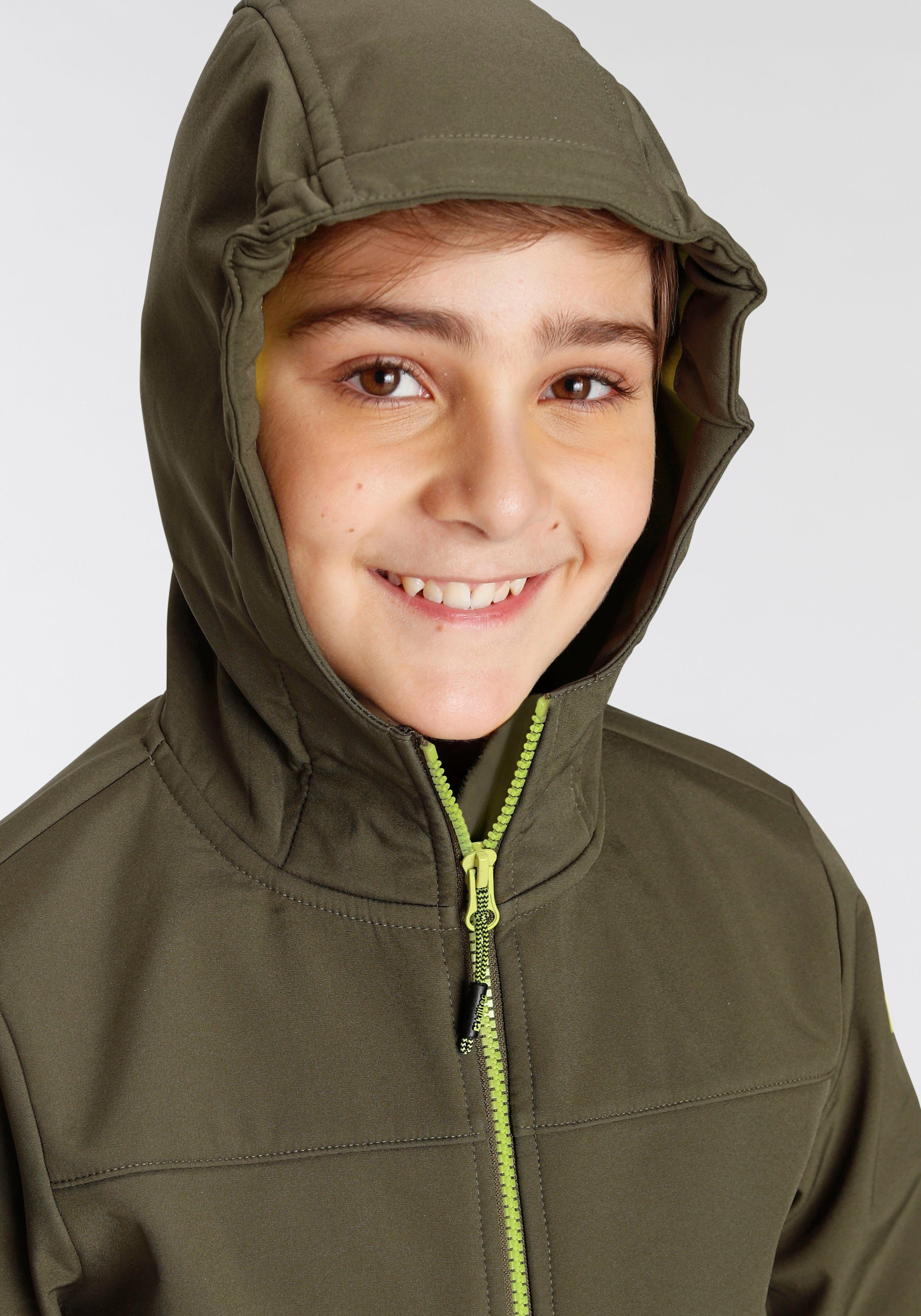 Killtec Softshelljacke Atmungsaktiv Wasserabweisend khaki Windabweisend & &