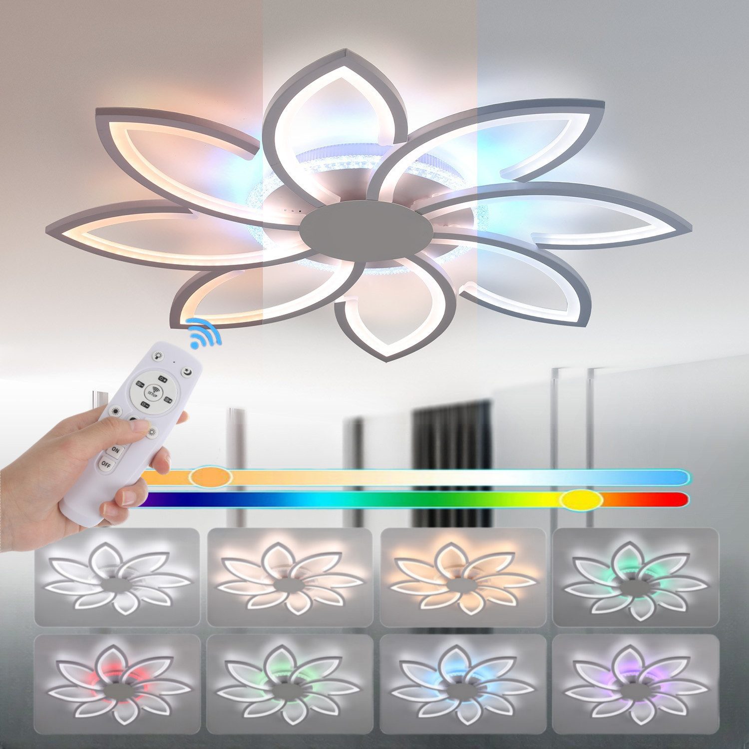 WILGOON LED Deckenleuchte Deckenlampe Dimmbar mit günstig online kaufen
