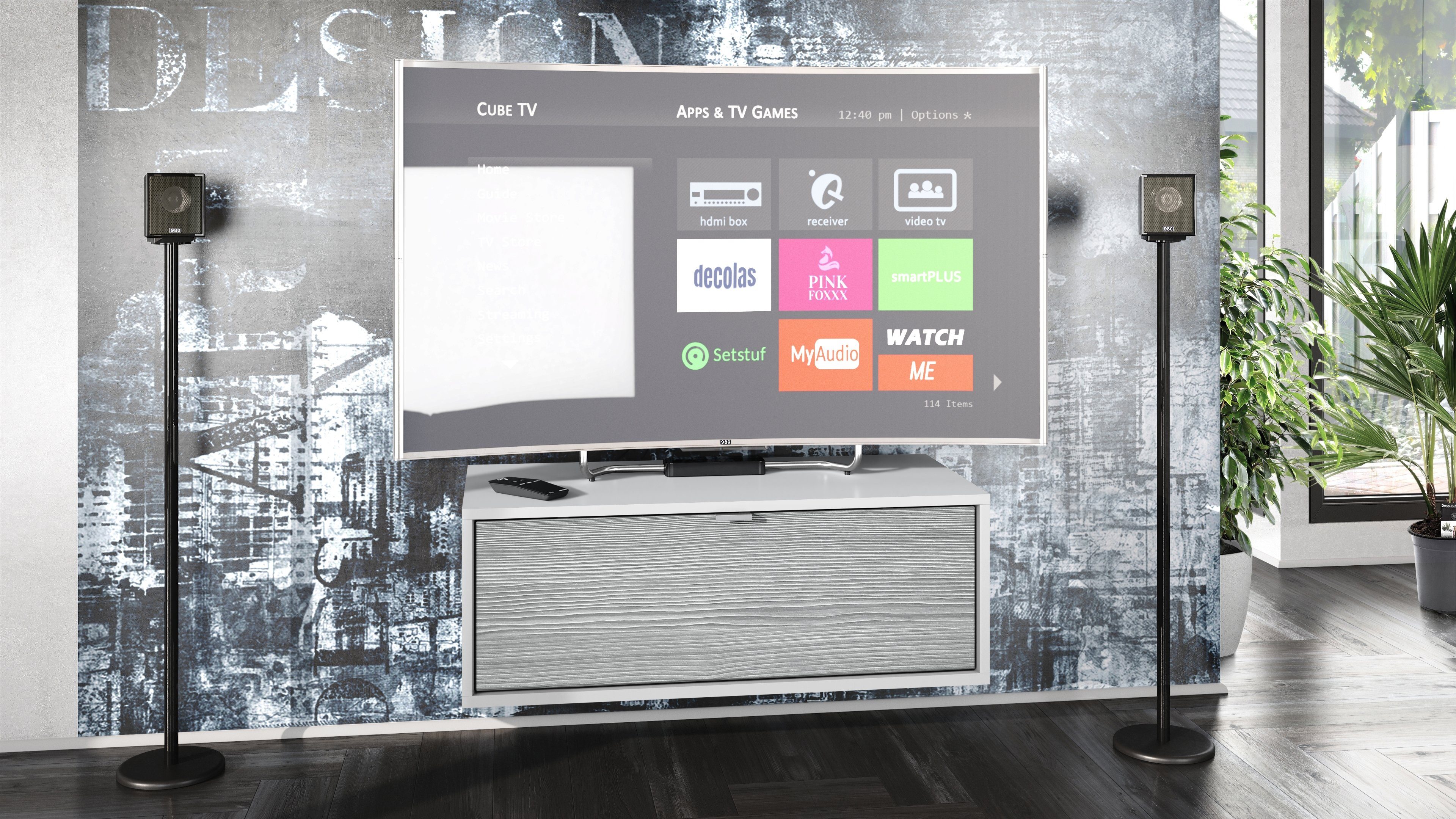 Vladon Lowboard Lana 800 (TV-Kommode, mit günstig online kaufen