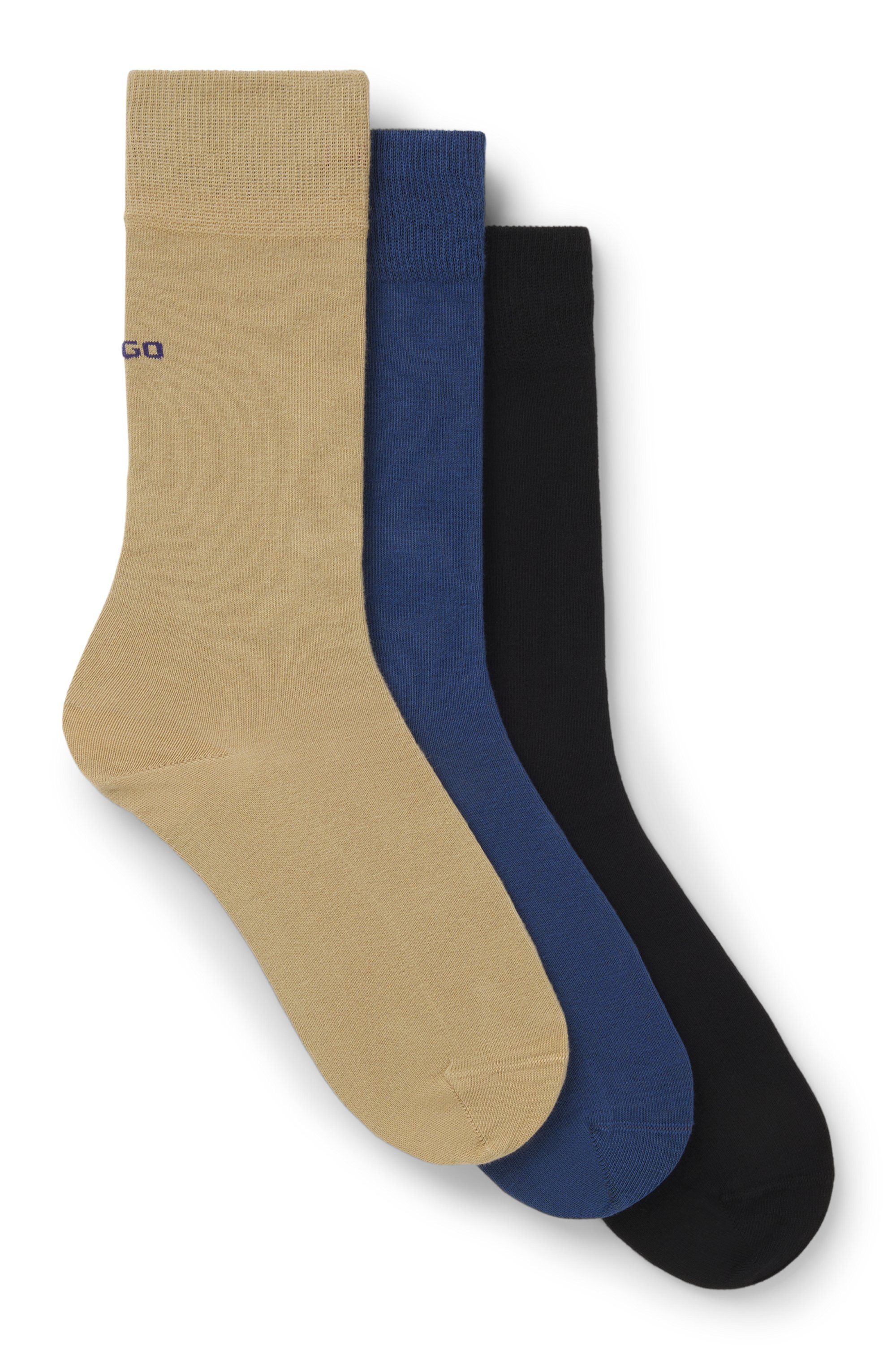 HUGO Businesssocken 3P RS UNI CC (Packung, 3-Paar, 3er Pack) mit kontrastfa günstig online kaufen