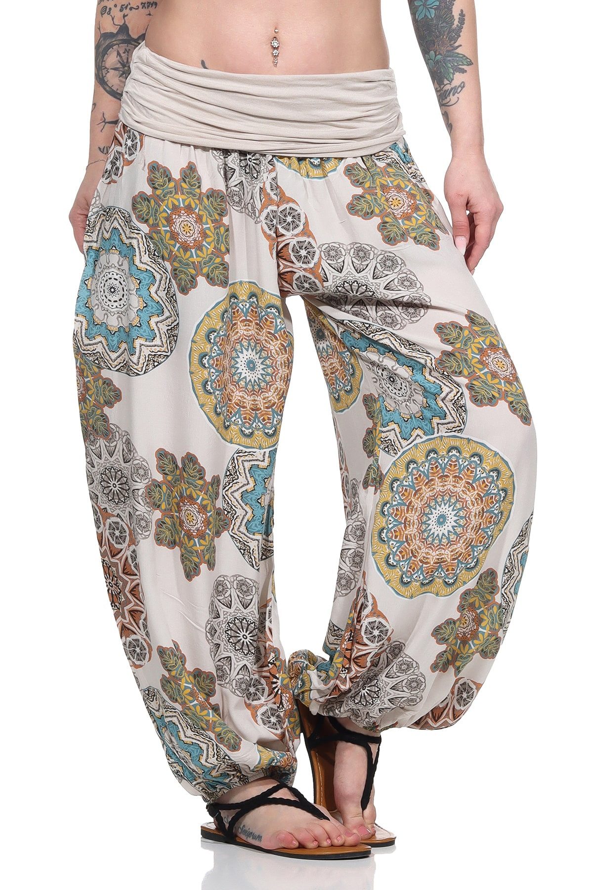 OriginalYou Haremshose Pumphose für Damen weite und luftige Sommerhose mit elastischem Bund, hautfreundlich, luftig und leicht