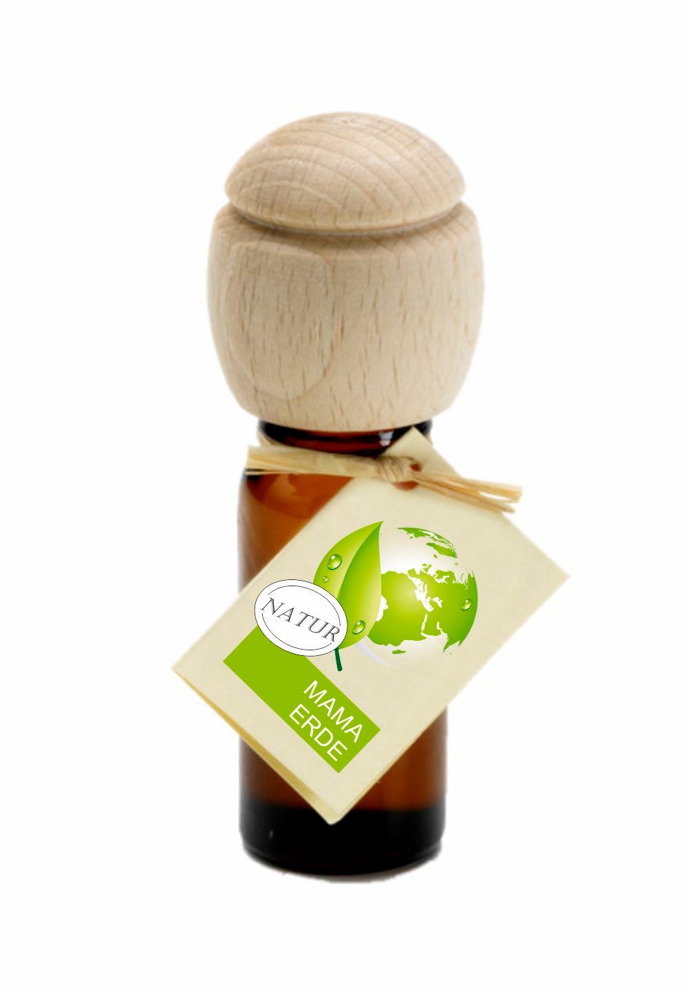 Traumduft-Manufaktur Duftöl Mama Erde (1-St), Piccolino Duftöl Raumduft mit Buchenholzkopf Naturöl 10 ml