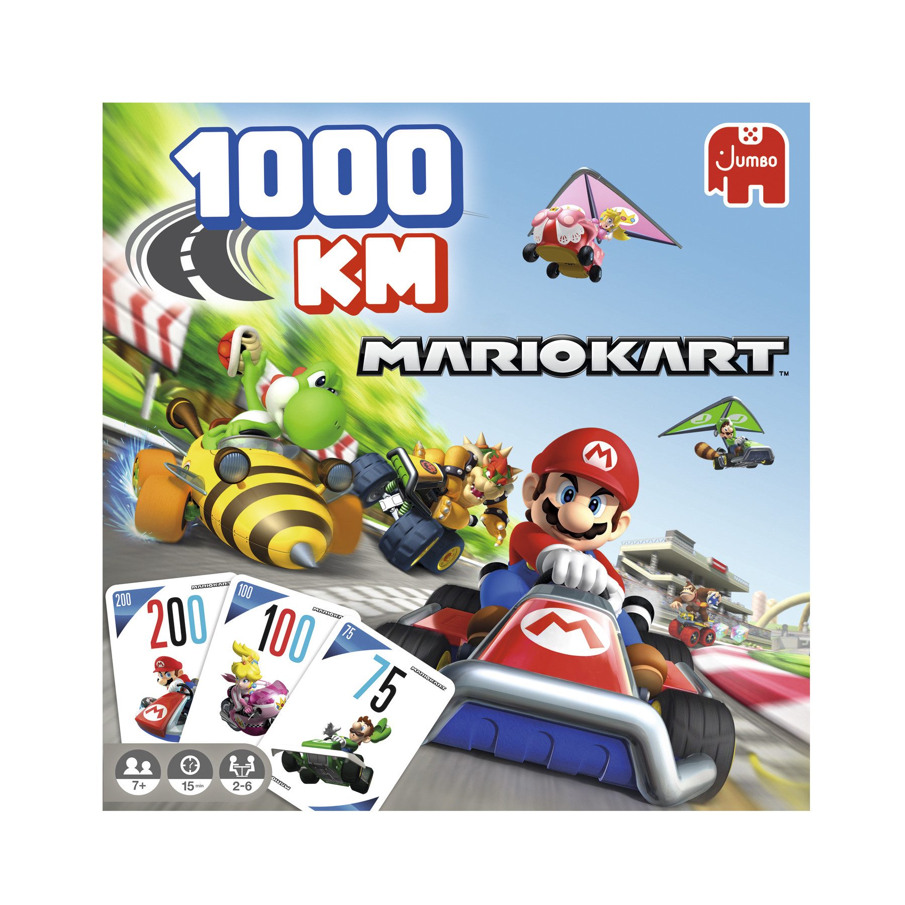 Jumbo Spiele Spiel Jumbo Spiele, Super Mario, 1000KM Mario Kart, Jumbo Spiele 1110100011 Super Mario 1000KM Mario Kart, Made in Europe