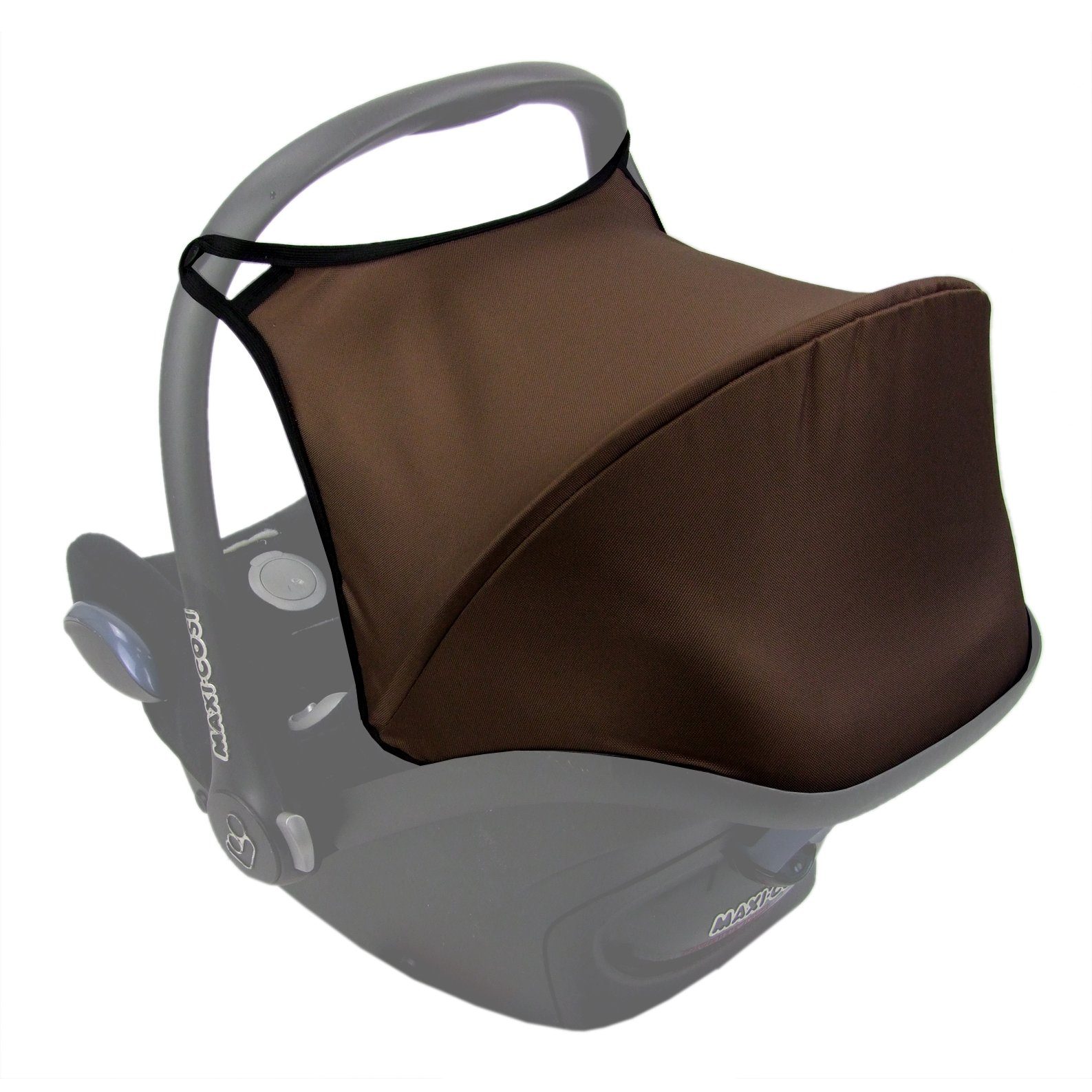 BambiniWelt by Rafael K. Babyschale Sonnenverdeck für Babyschale kompatibel mit Maxi Cosi Cabrio-Fix, ab: 0+, bis: 14 Monate braun