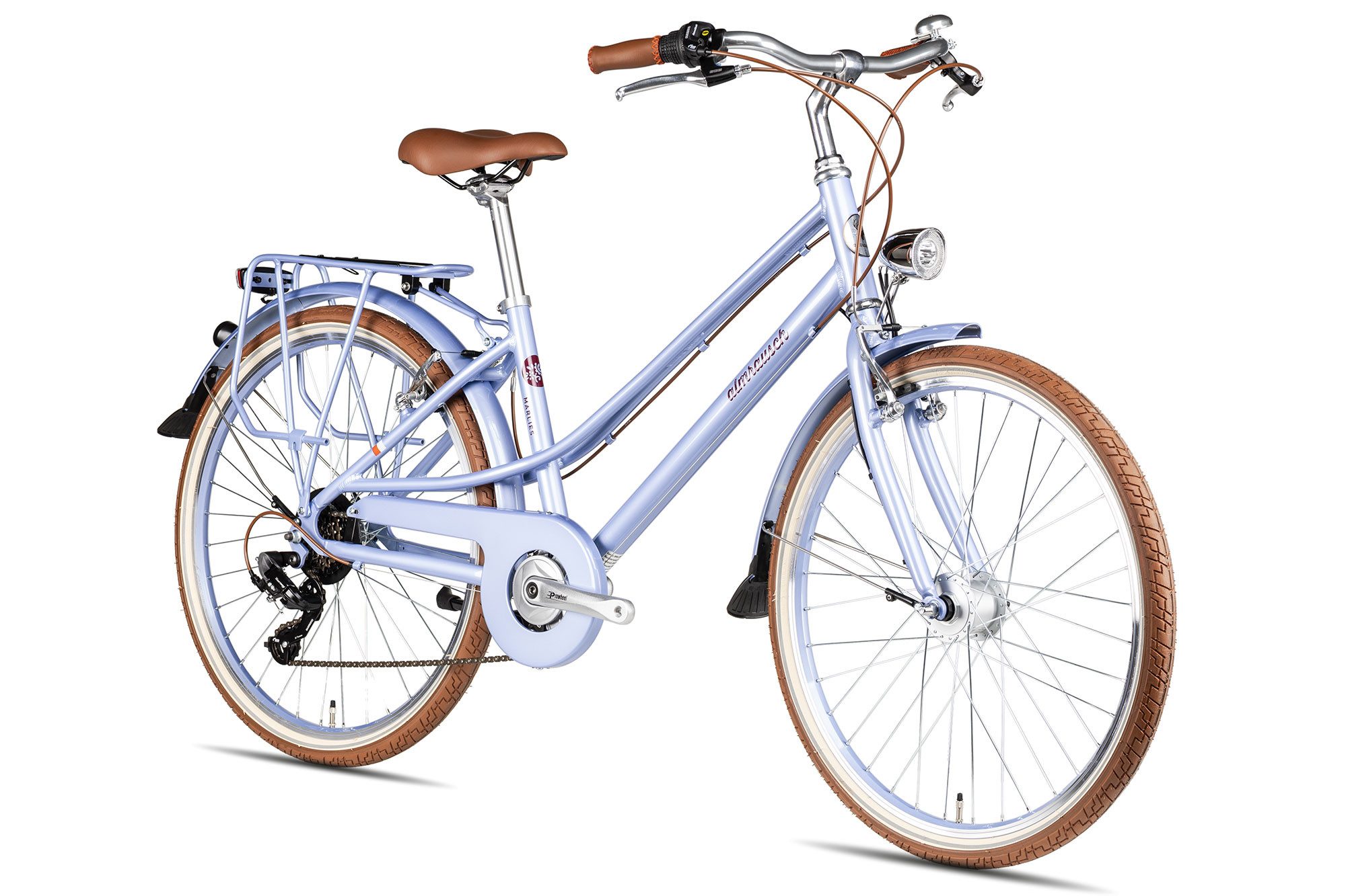 Almrausch Cityrad Marlies 6 26, 6 Gang Shimano Tourney 6 Schaltwerk, Kettenschaltung, sportlicher Aluminiumrahmen violett/rosa