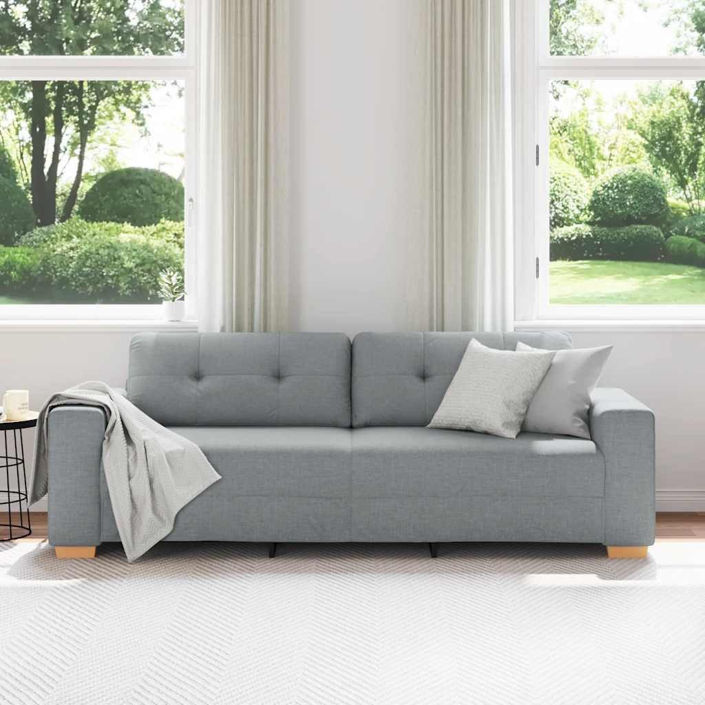 vidaXL Sofa 3-Sitzer-Sofa Hellgrau 180 cm günstig online kaufen