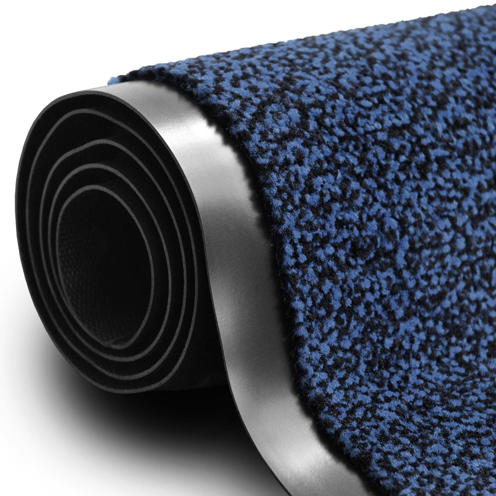 Fußmatte Karat, Sauberlaufmatte, viele Höhe: 7 & Polypropylen, aus Schmutzfangmatte Größen, Farben Karat, mm, Blau Rechteckig