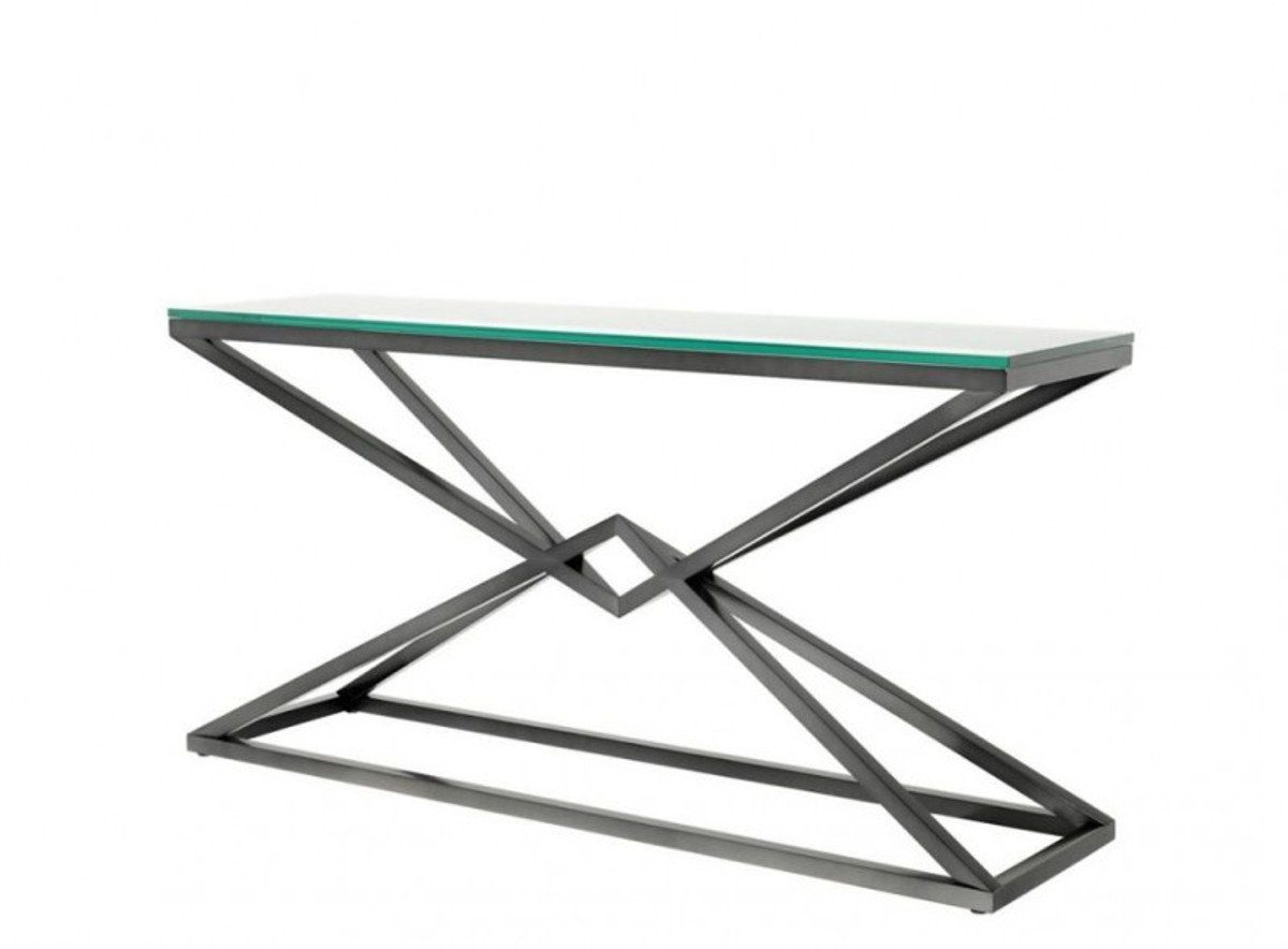 Casa Padrino Beistelltisch Luxus Konsole Bronze 150 x 40 x H. 74 cm - Konsolen Tisch Möbel