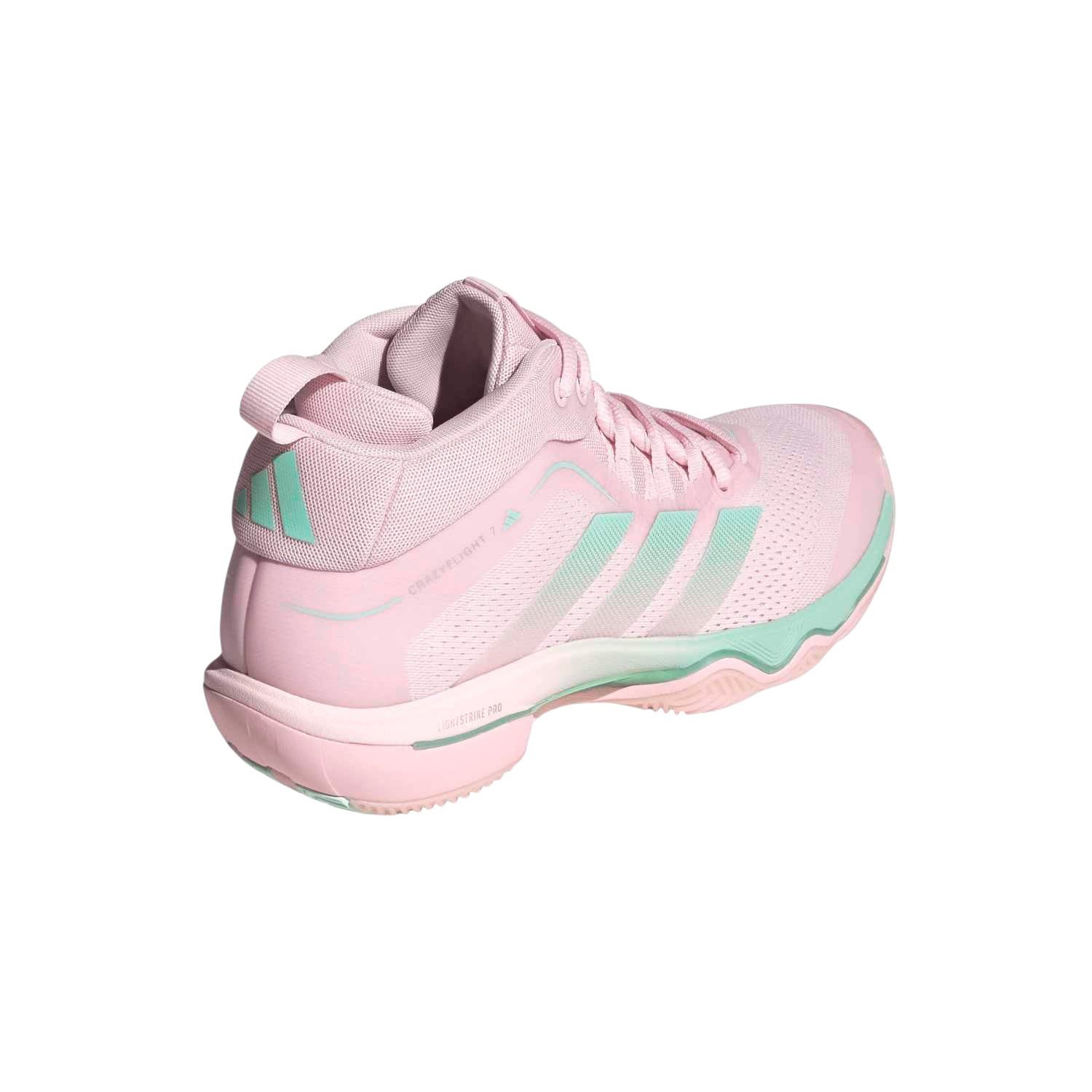 adidas Performance Hallen-Indoorschuhe CrazyFlight 7 Mid pink/mintgrün Damen Badmintonschuh