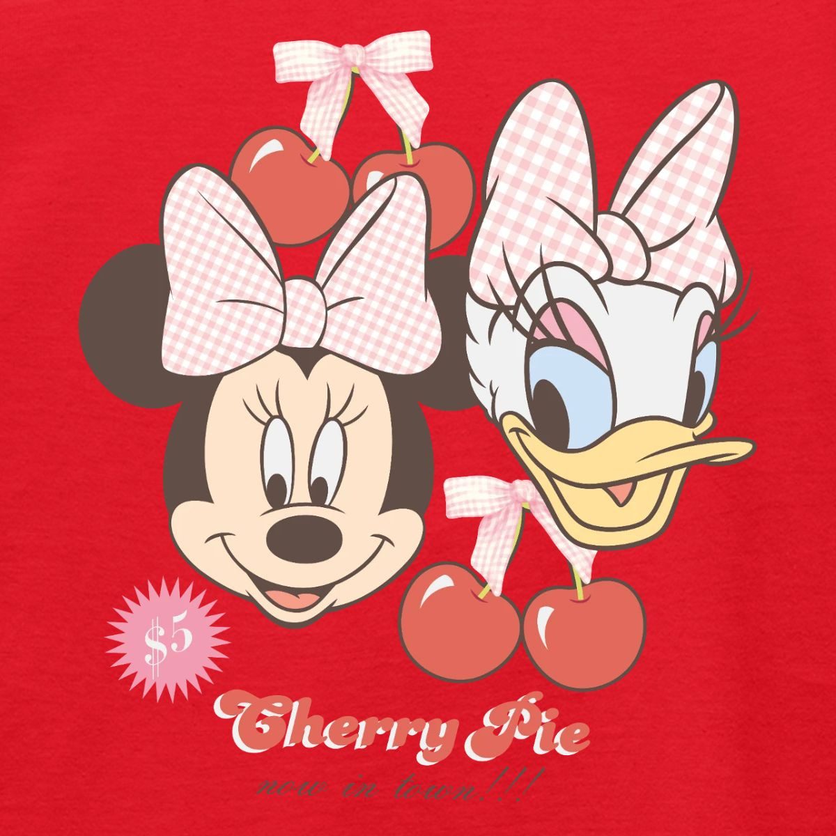 Spreadshirt T-Shirt Mickey & Minnie Cherry Pie Minnie & Daisy Kinder T-Shirt (1-tlg)