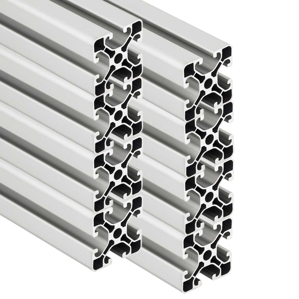 Profil 8x 2000mm Aluminium Profil 40x40mm Nut 8 eloxiert