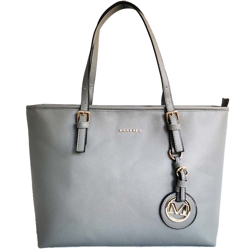 GelldG Handtasche Handtasche, Shopper Schultertaschen mit verstellbarem Handtasche Grau