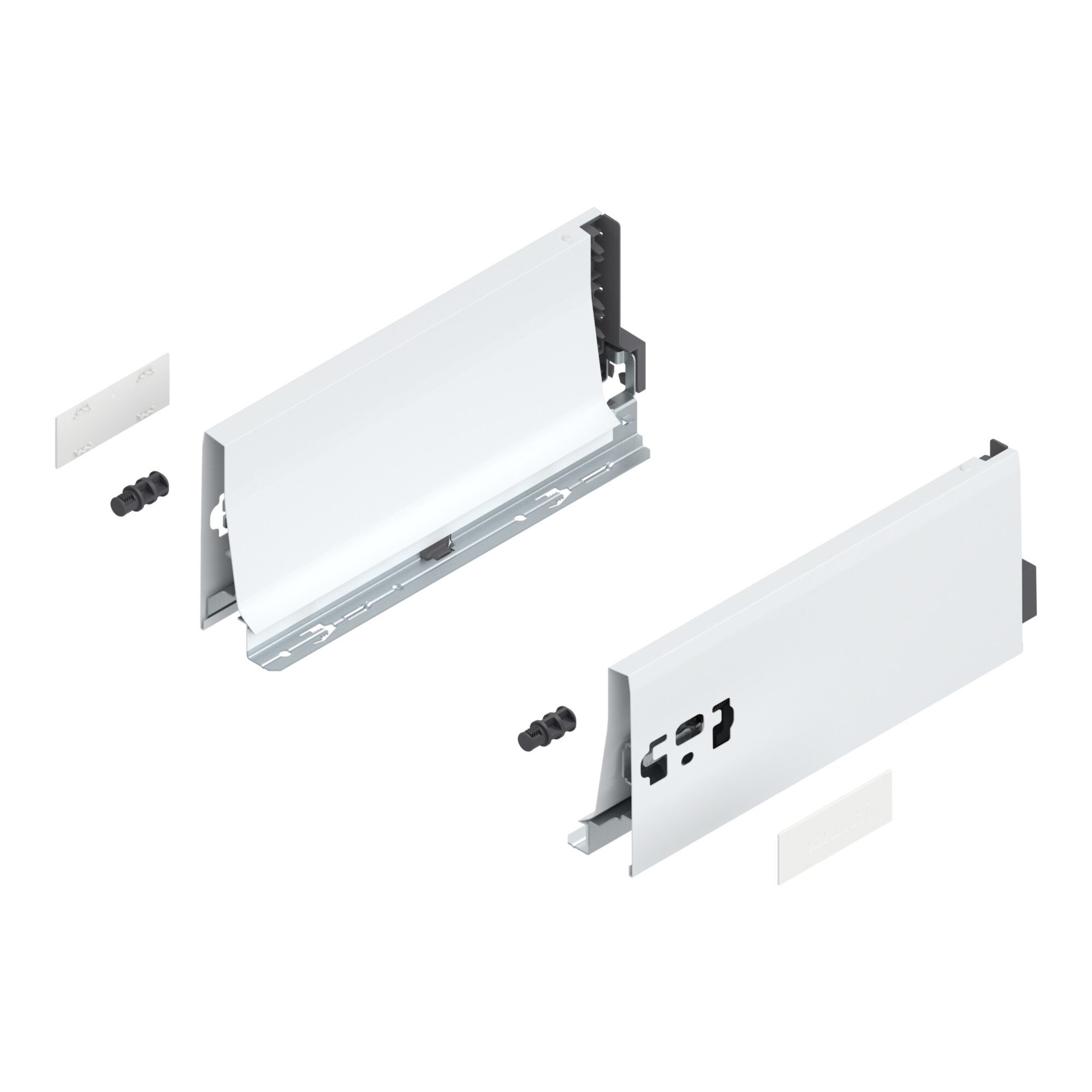 blum Teleskop-Vollauszug Blum TANDEMBOX Zarge, Höhe K 115 mm, NL 270 mm, links/rechts, für TAND