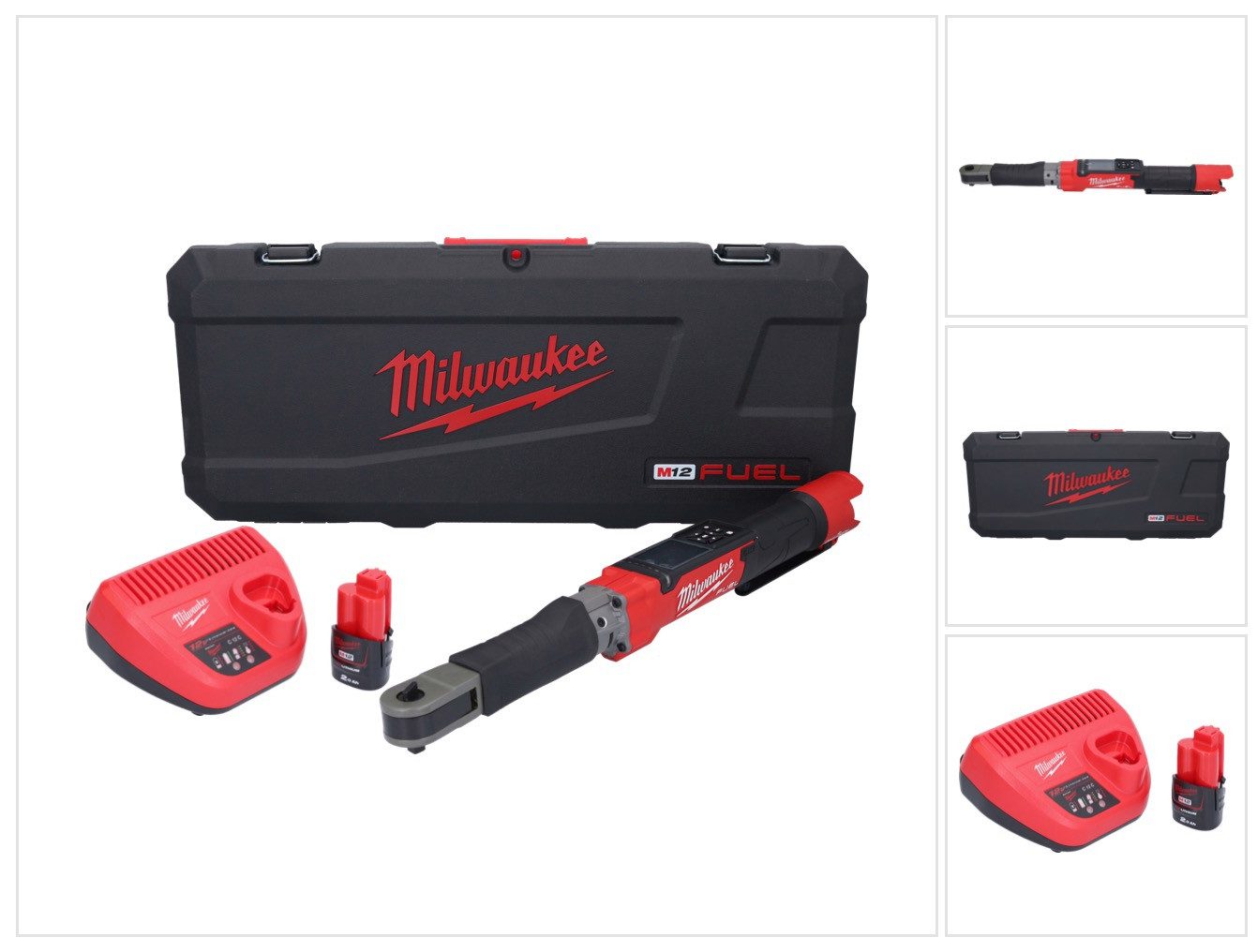 Milwaukee Drehmomentschlüssel M12 ONEFTR38-201C Digitaler Akku Drehmomentschlüssel 12 V 135,6 Nm