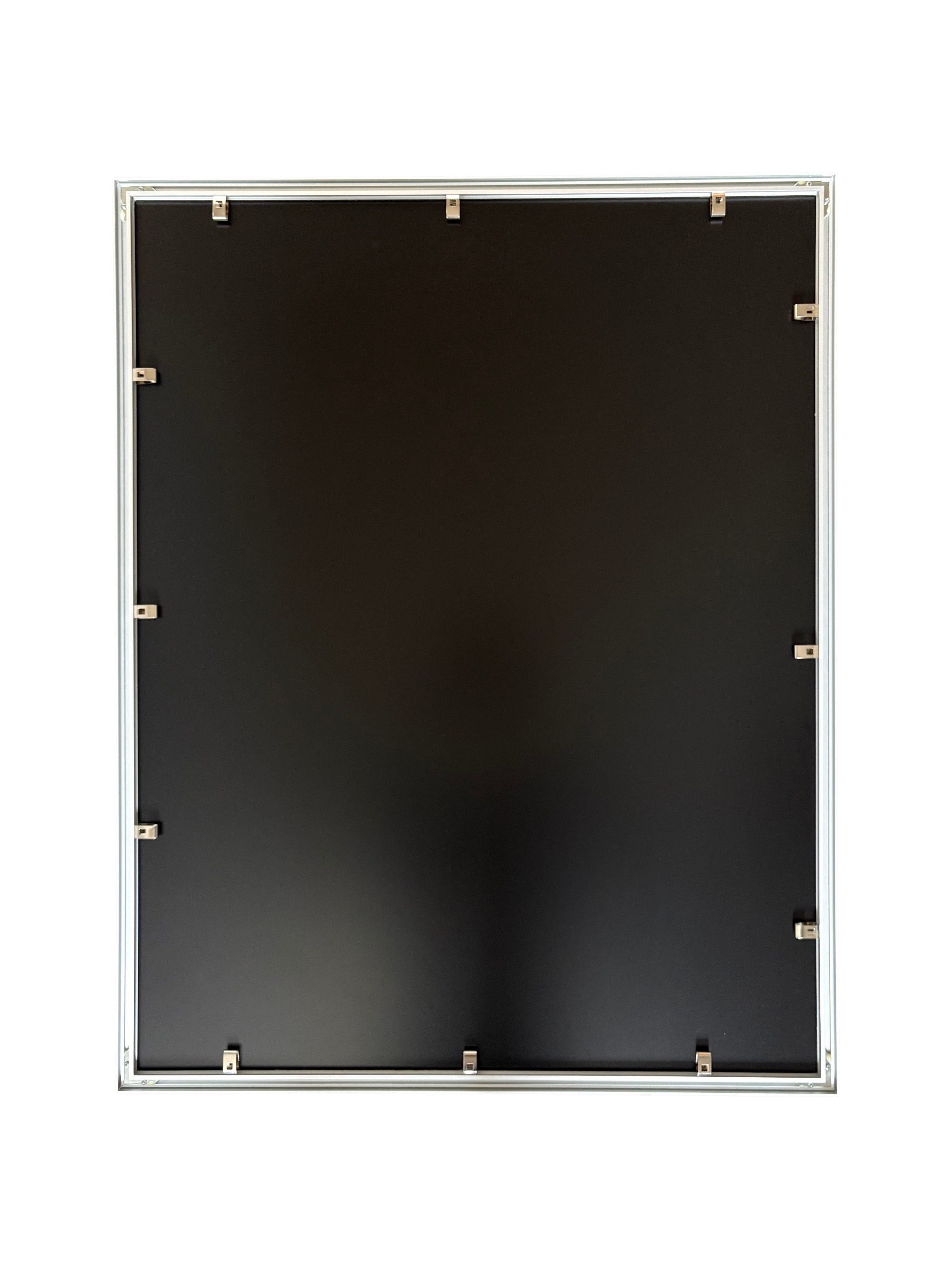 Panorahma Bilderrahmen Trikotrahmen 70x90 cm Silber für Fußball & Basketballtrikots, für 1 Bilder, 1 Rahmen