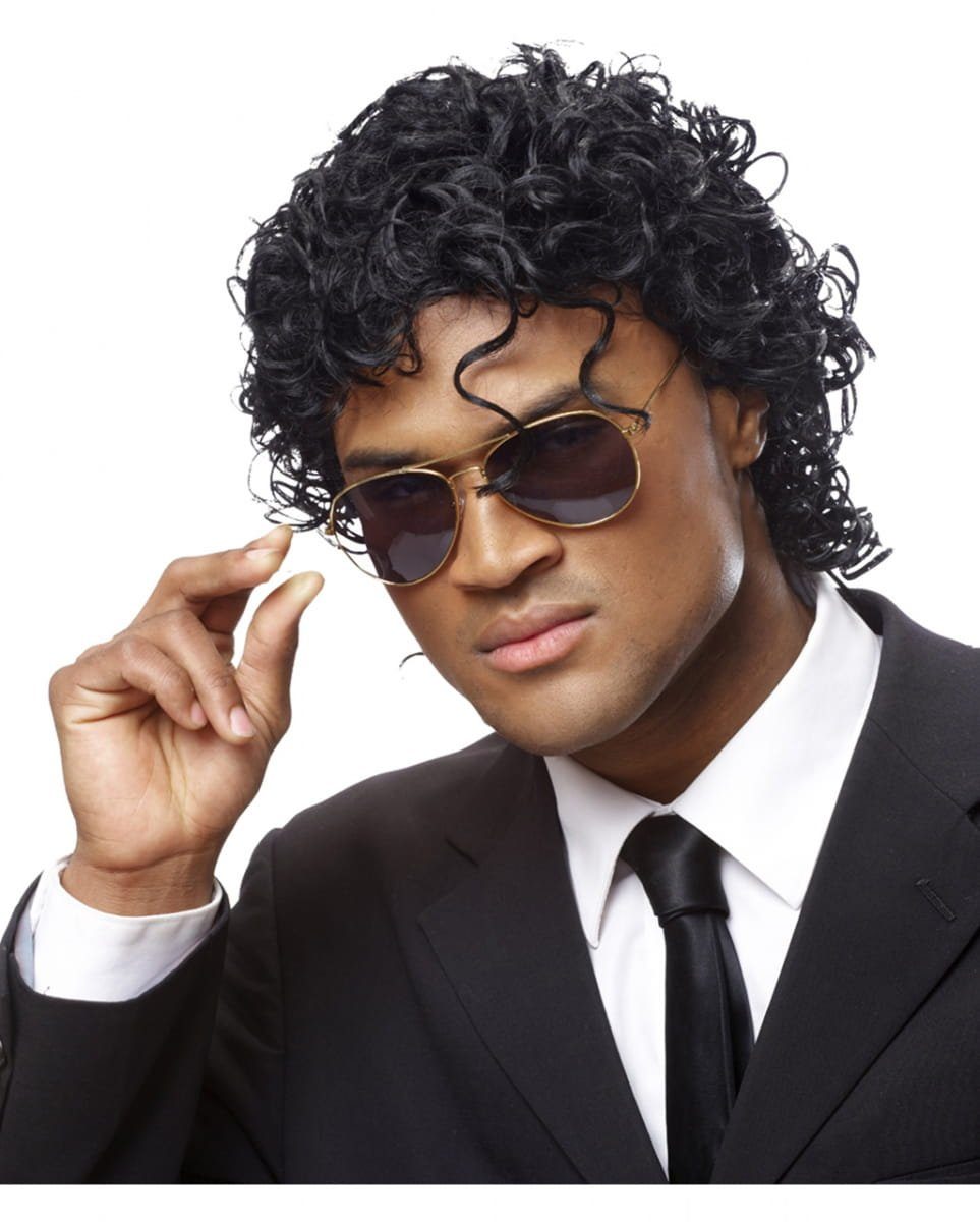 Horror-Shop Kostüm-Perücke Nass Look Kunsthaar Frisur