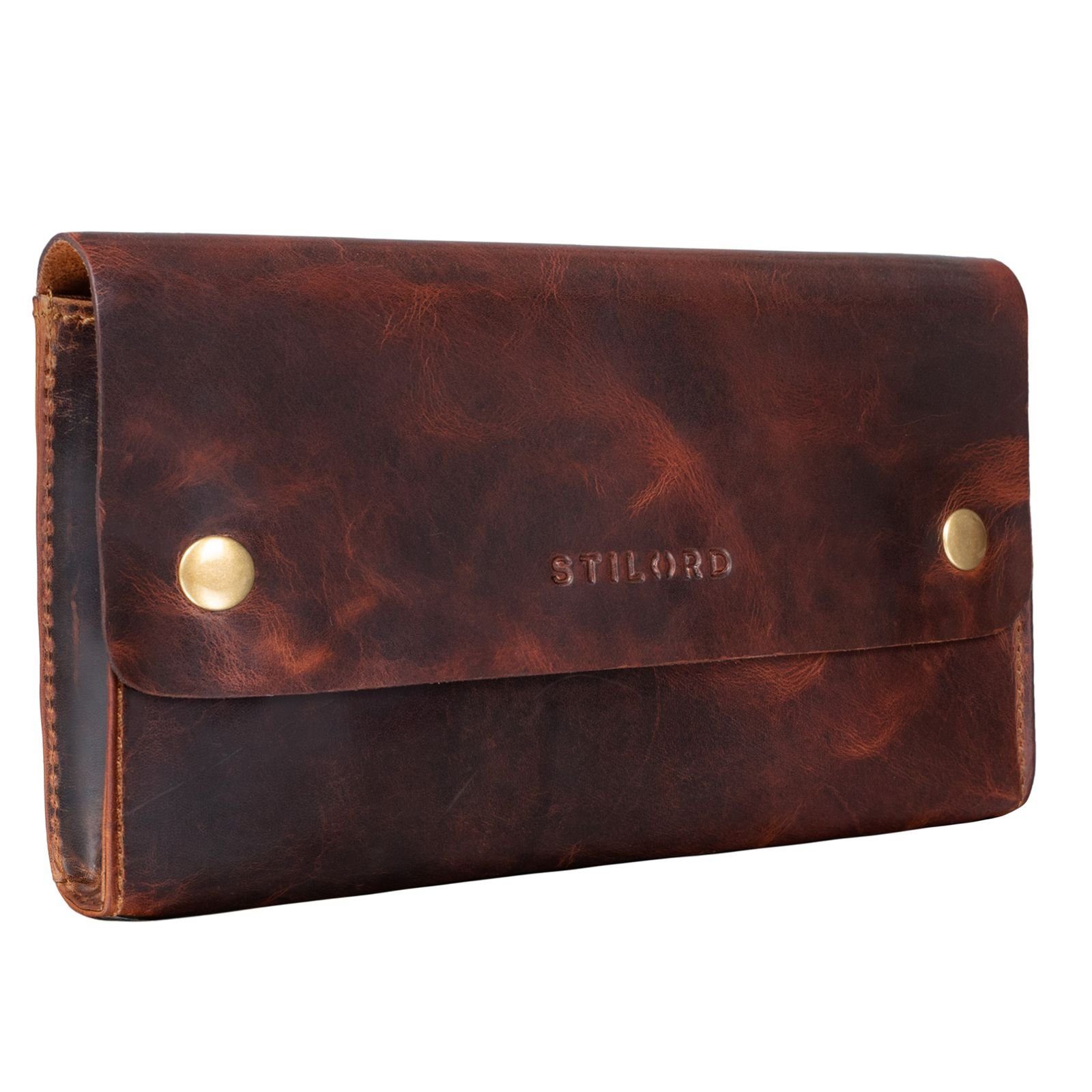 kara Vintage "Griffin" Etui Lederetui - cognac STILORD