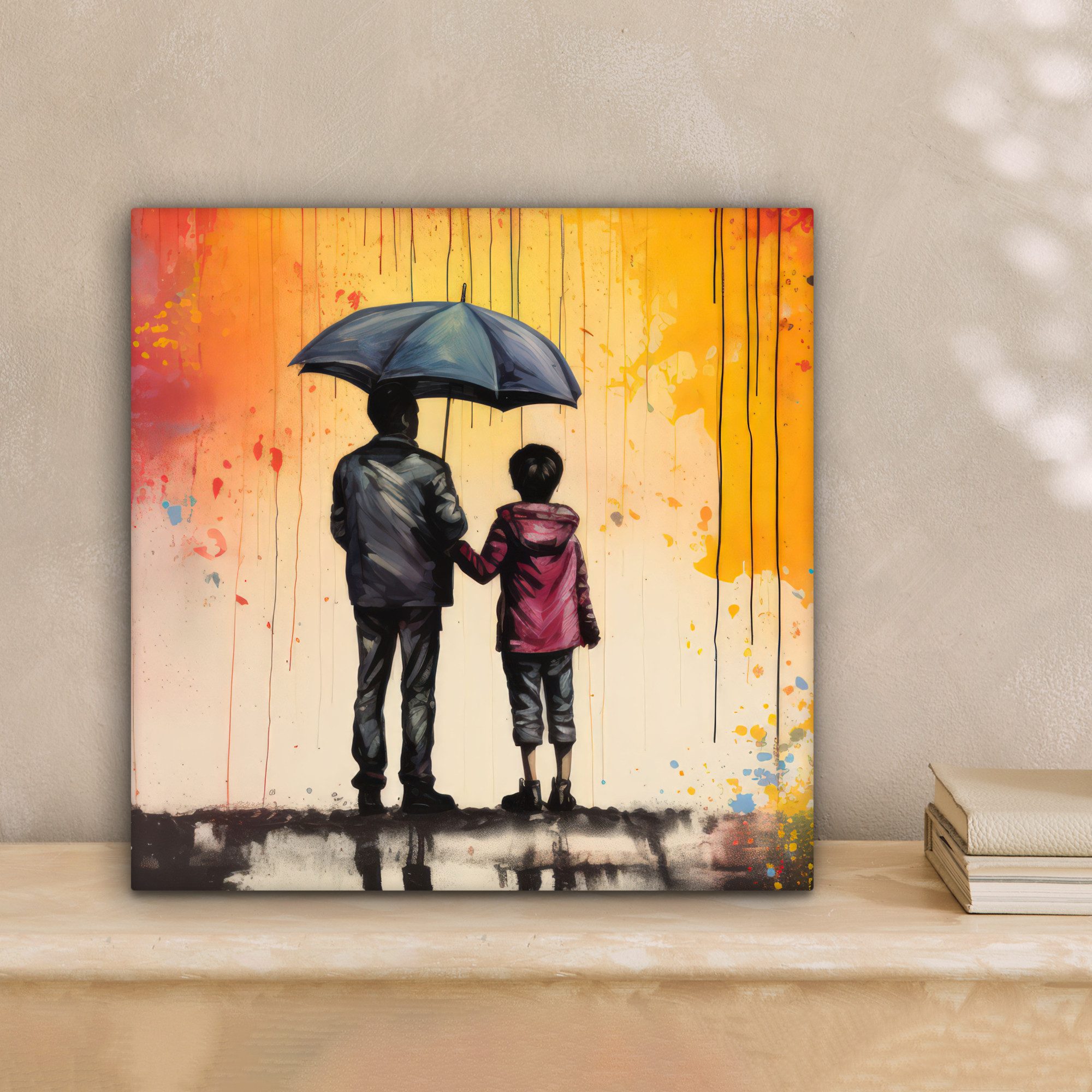 OneMillionCanvasses® Leinwandbild Graffiti - Regenschirm - günstig online kaufen