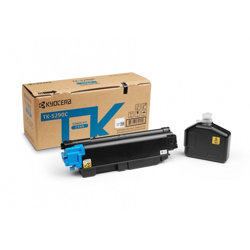 Kyocera Tonerpatrone Kyocera TK-5290C Toner Cyan für 13.000 Seiten., (Toner, Hohe Reichweite von 13.000 Seiten), Hohe Reichweite von 13.000 Seiten